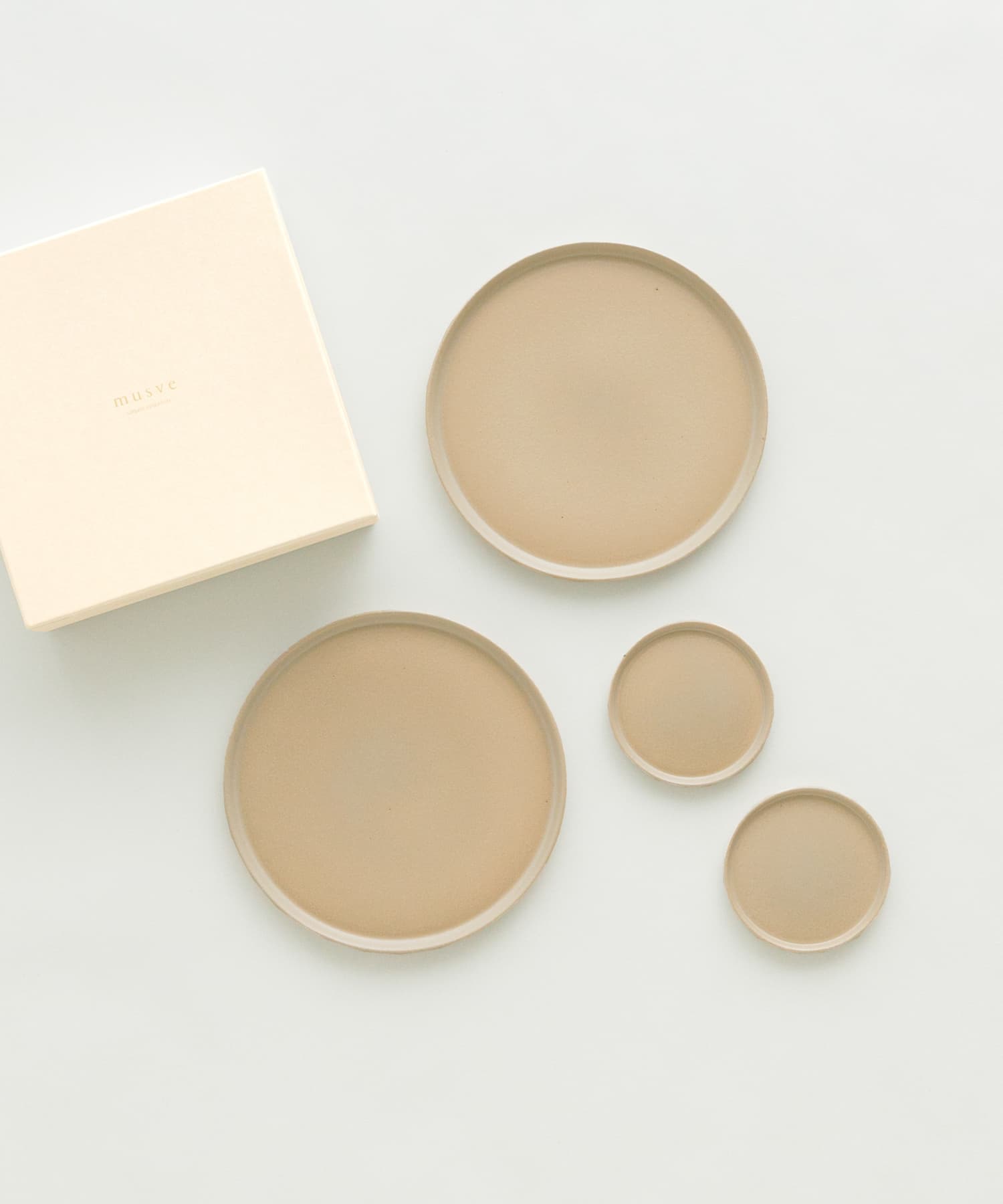 信楽焼 musve plate S+L 4枚セット