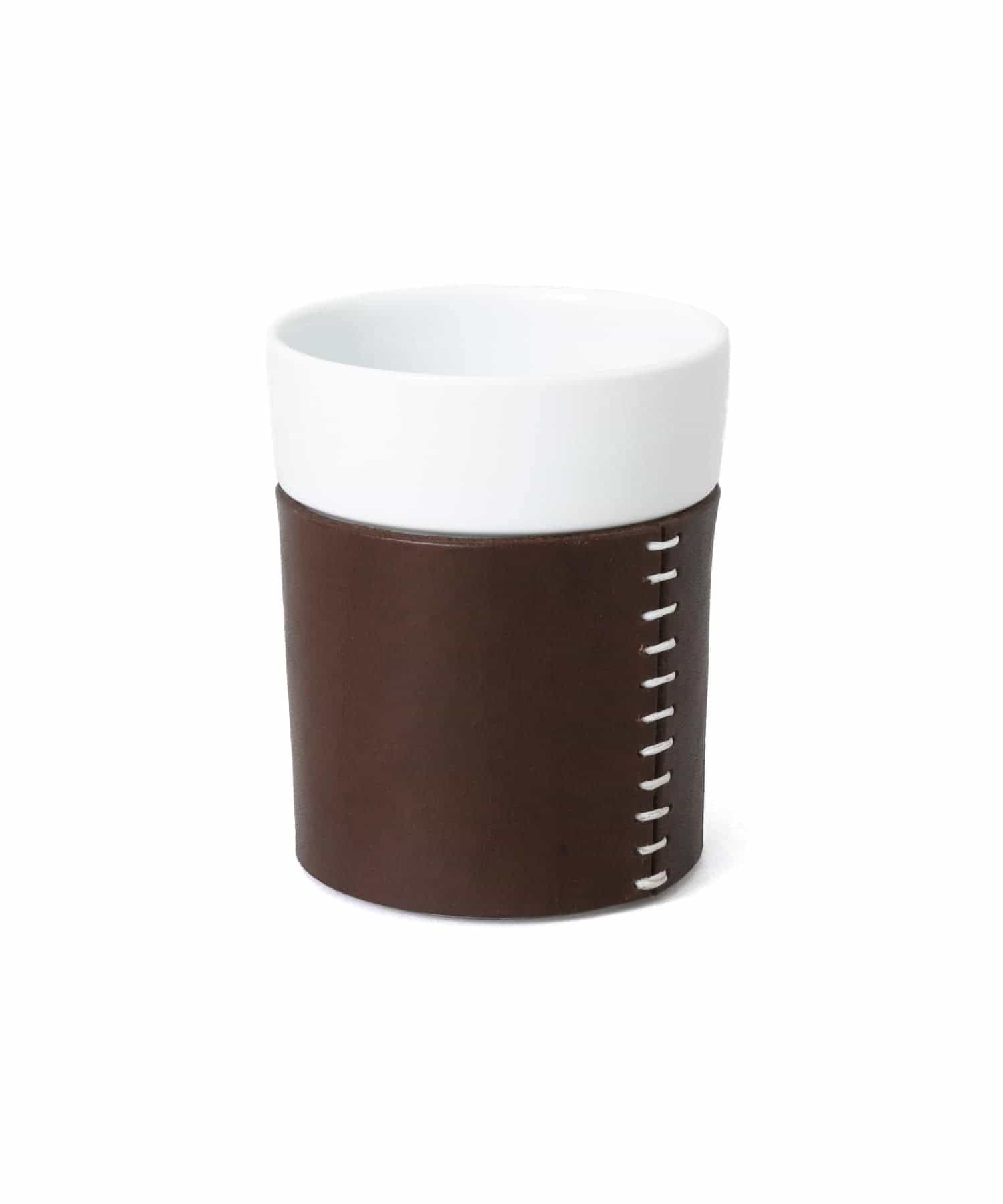 224 porcelain　vestino レザーカバーコップ CHOCO -