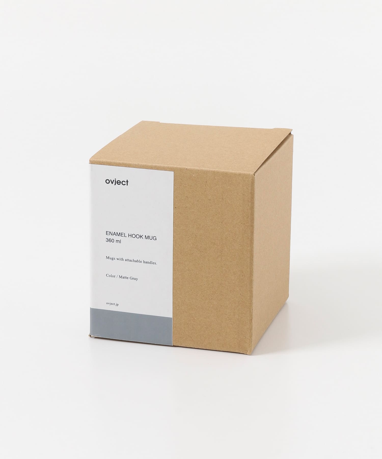 ovject　ほうろうフックマグ 360ml GRY×GRY -