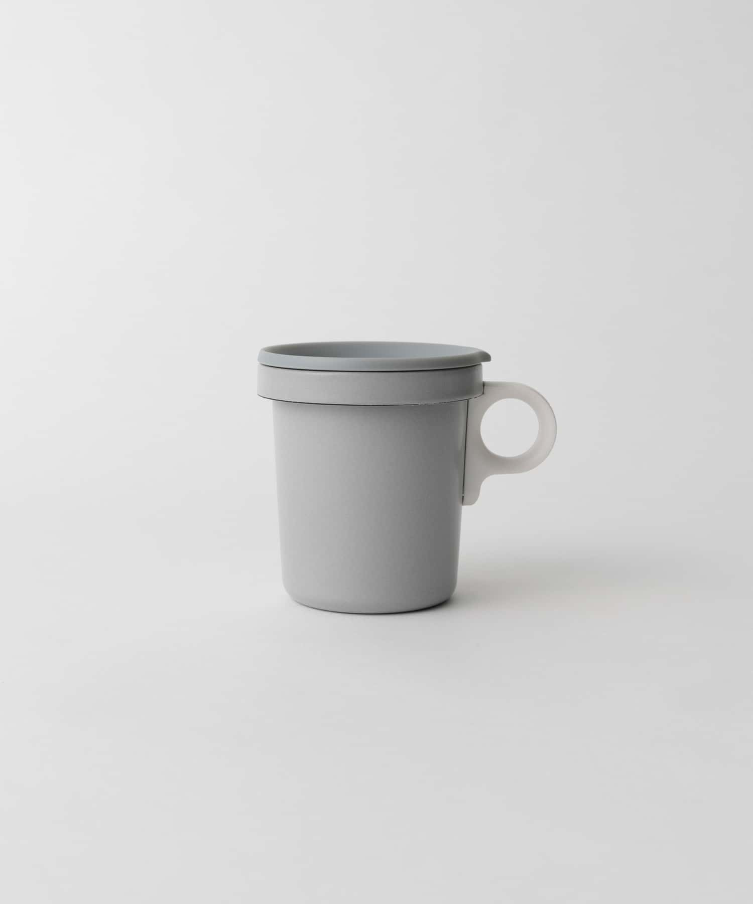 ovject　ほうろうフックマグ 360ml GRY×WHT -