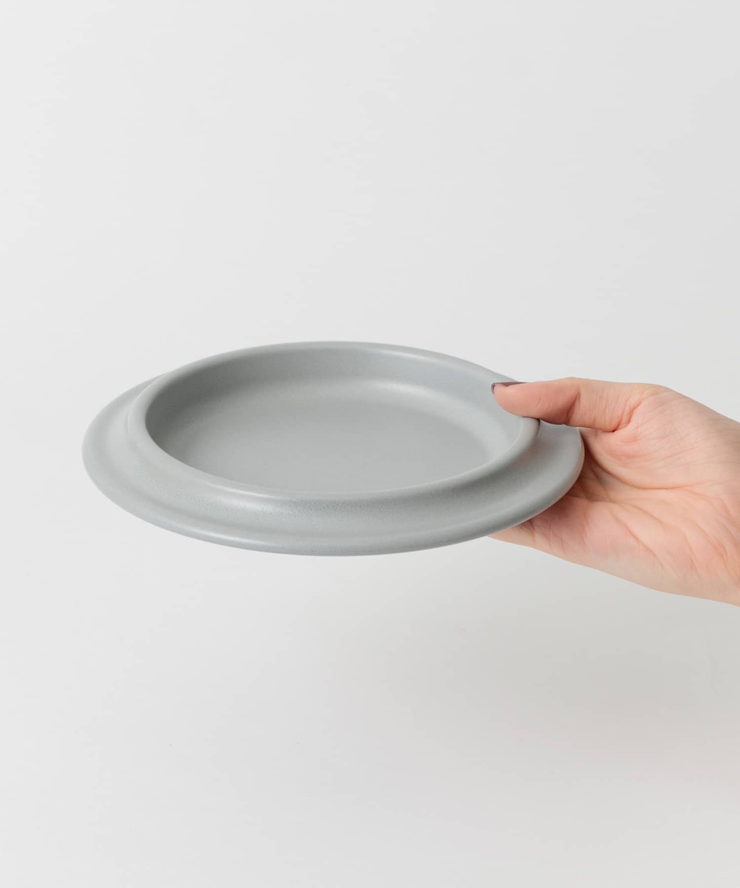 ovject　ほうろうリムプレート 18cm GRAY -