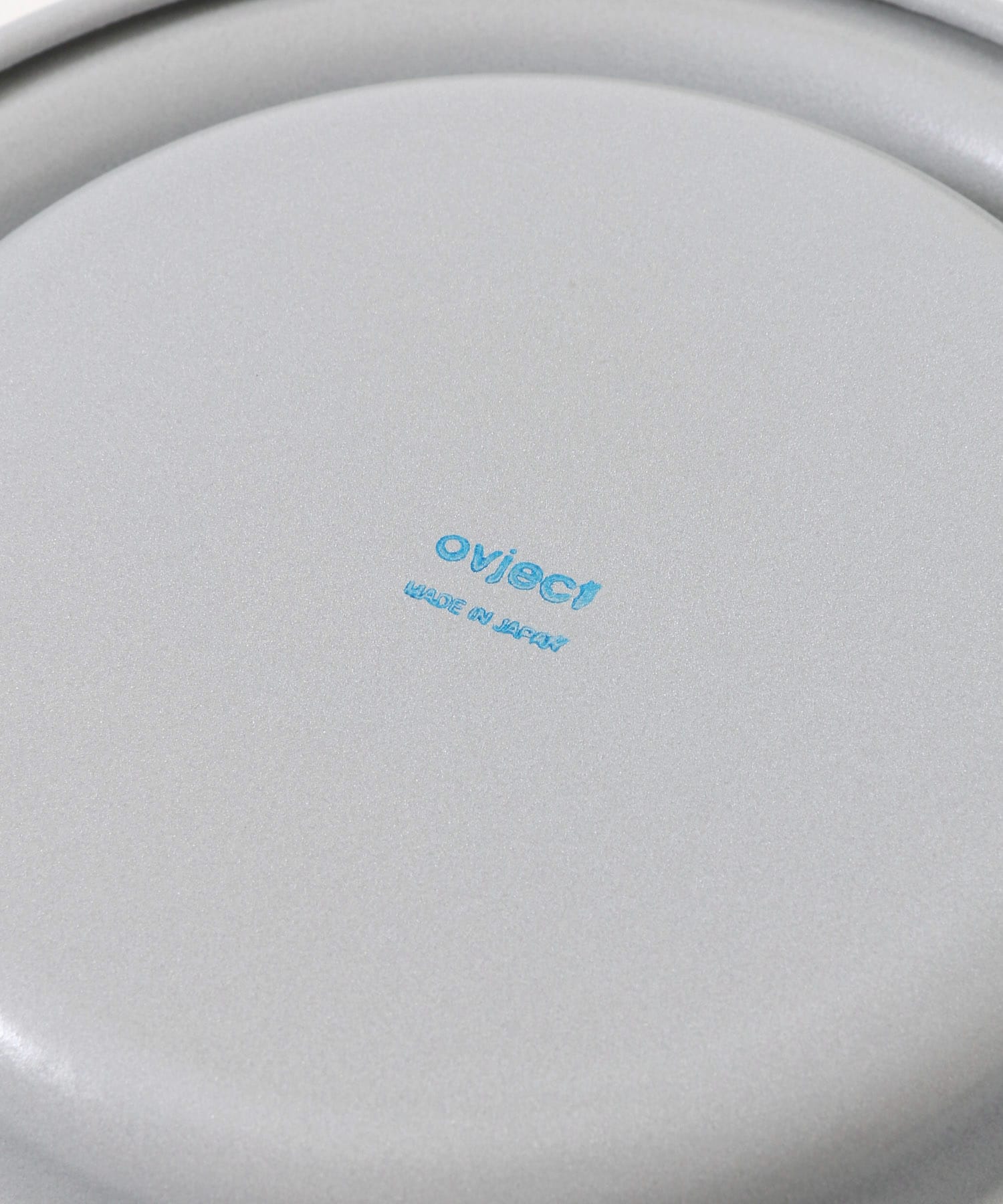 ovject　ほうろうリムプレート 18cm GRAY -