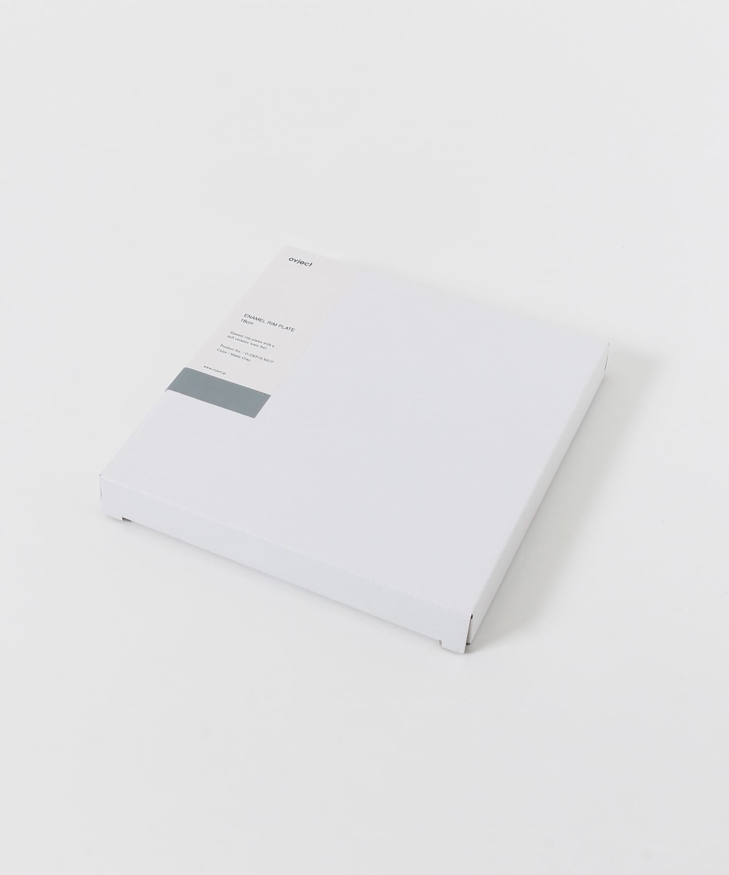 ovject　ほうろうリムプレート 18cm GRAY -
