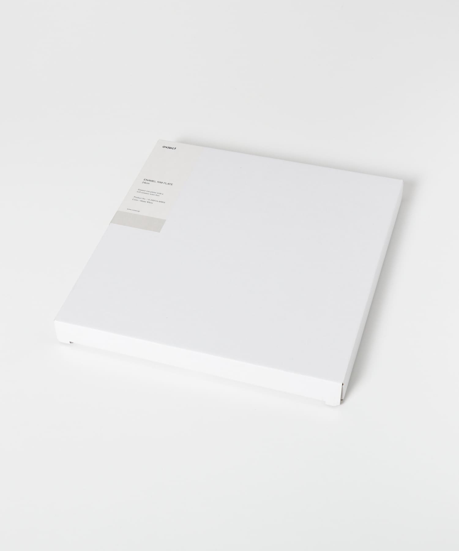ovject　ほうろうリムプレート 24cm WHITE -