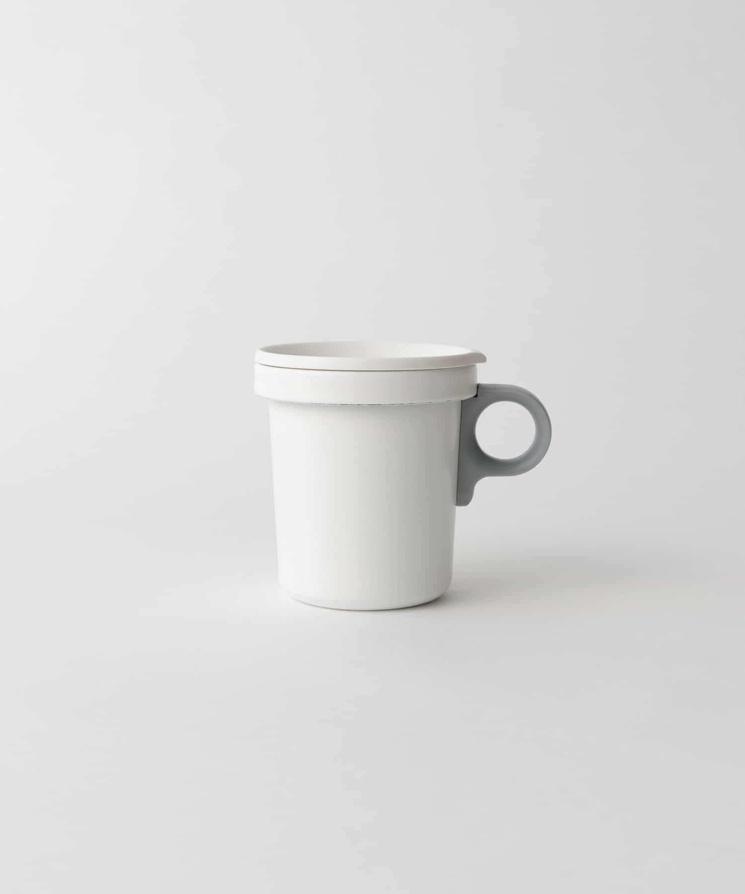 ovject　ほうろうフックマグ 360ml WHT×GRY -