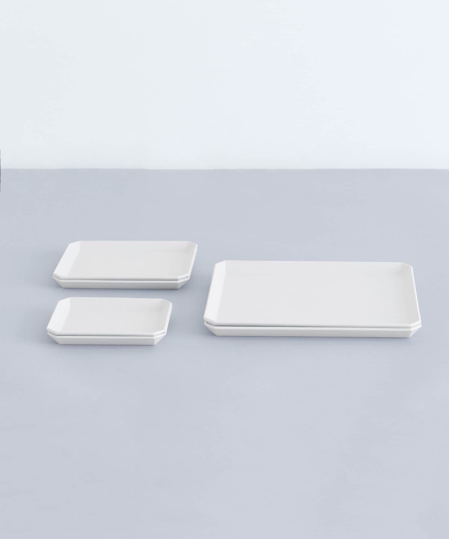 1616ARITA　TYスクエアプレート S+M+L 6枚セット Gray -