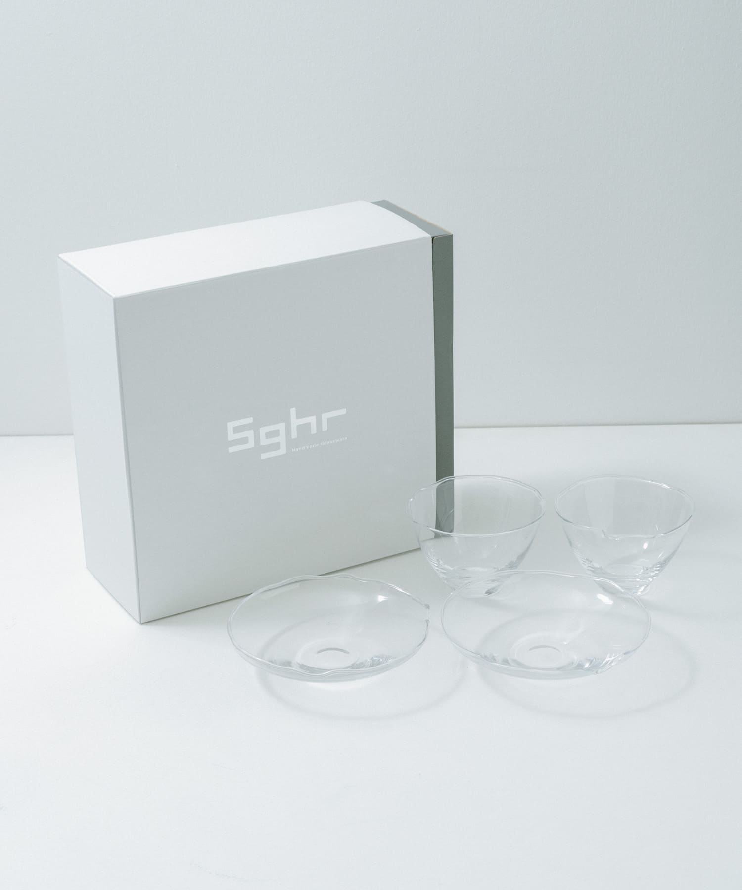 Sghr スガハラ メル ボウル プレート (M) 4点セット クリアー -