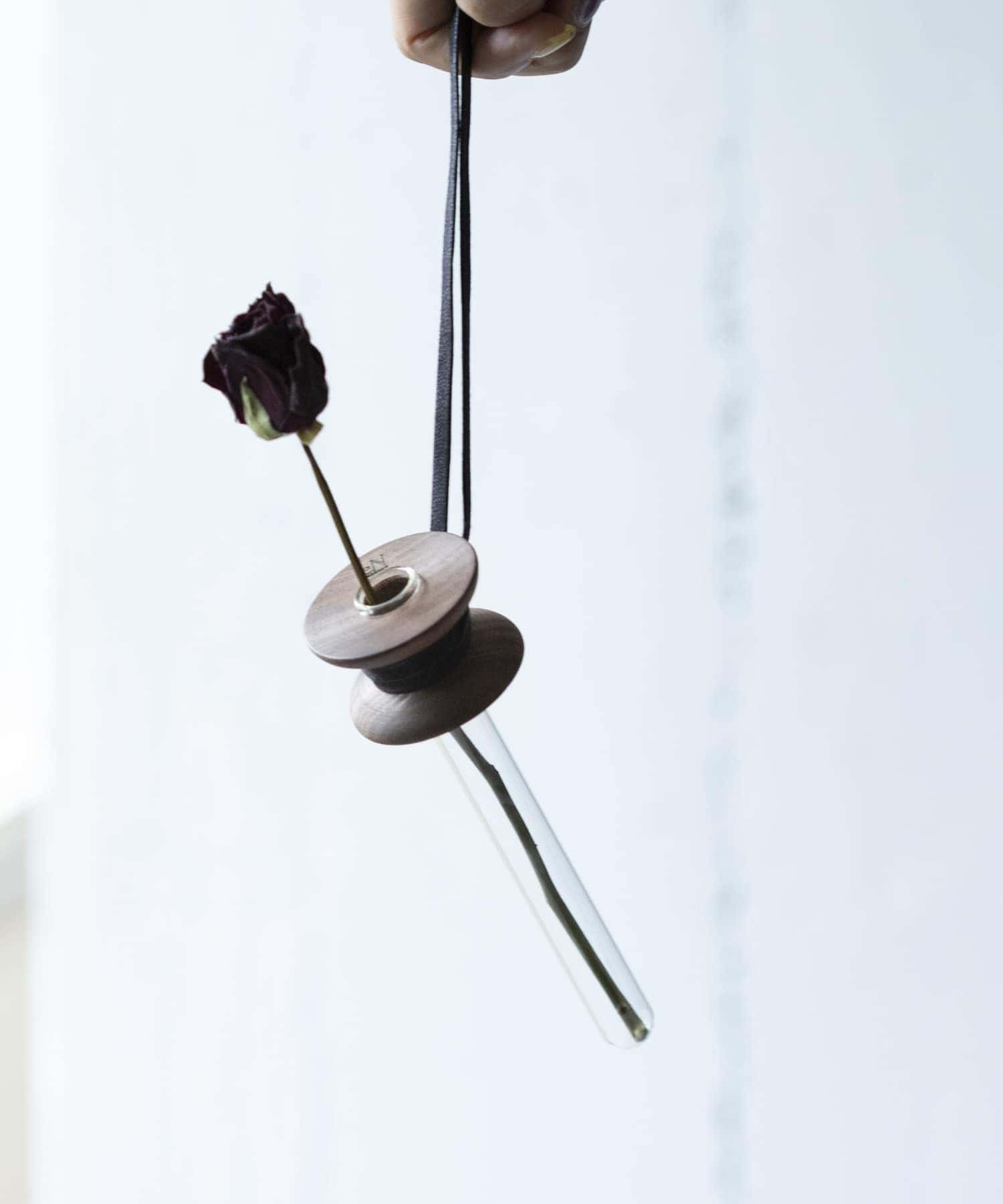 eN product　suspended flower walnut ウォールナット -