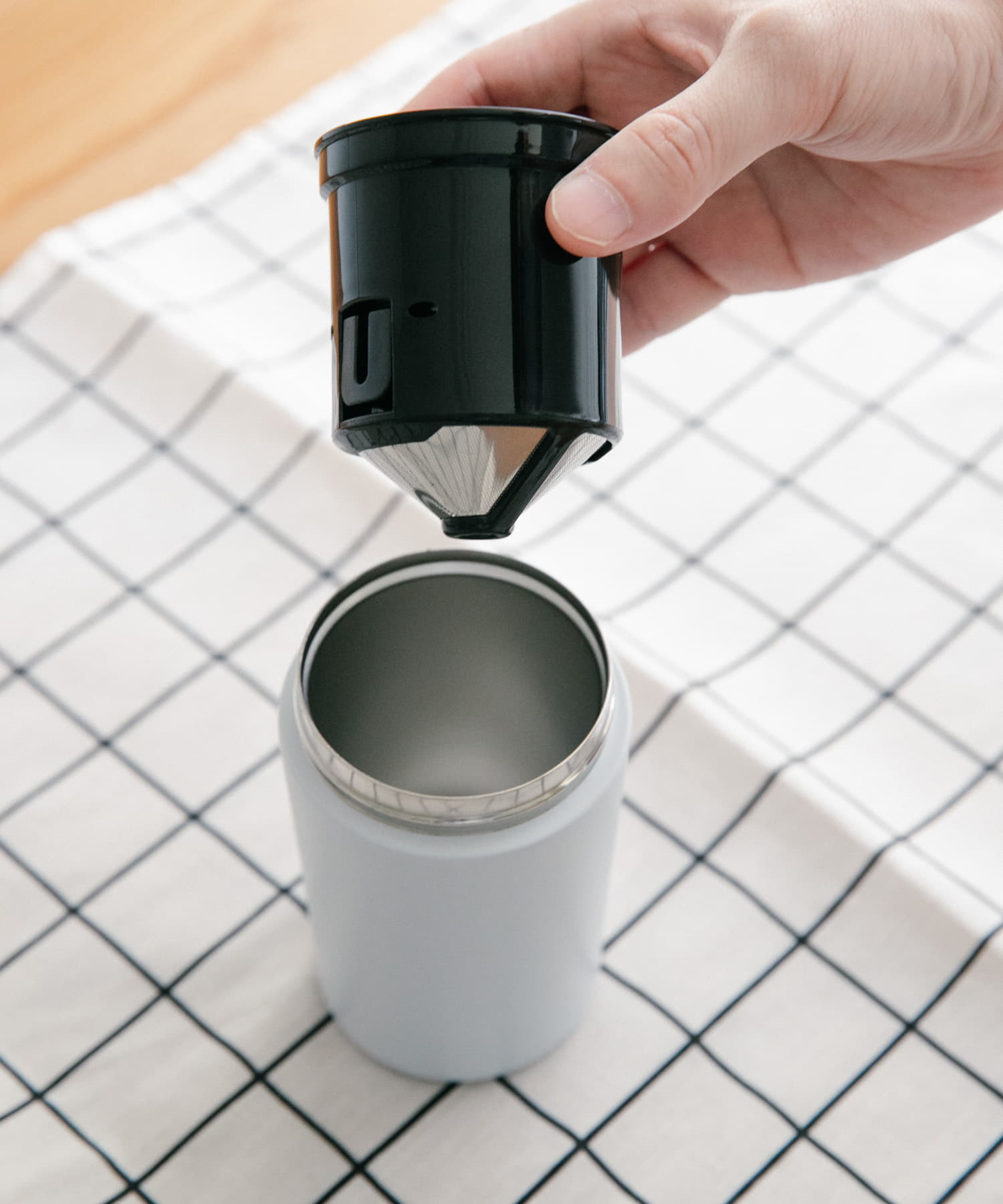 BRUNO　電動ミルコーヒーメーカー BLUE GRAY -