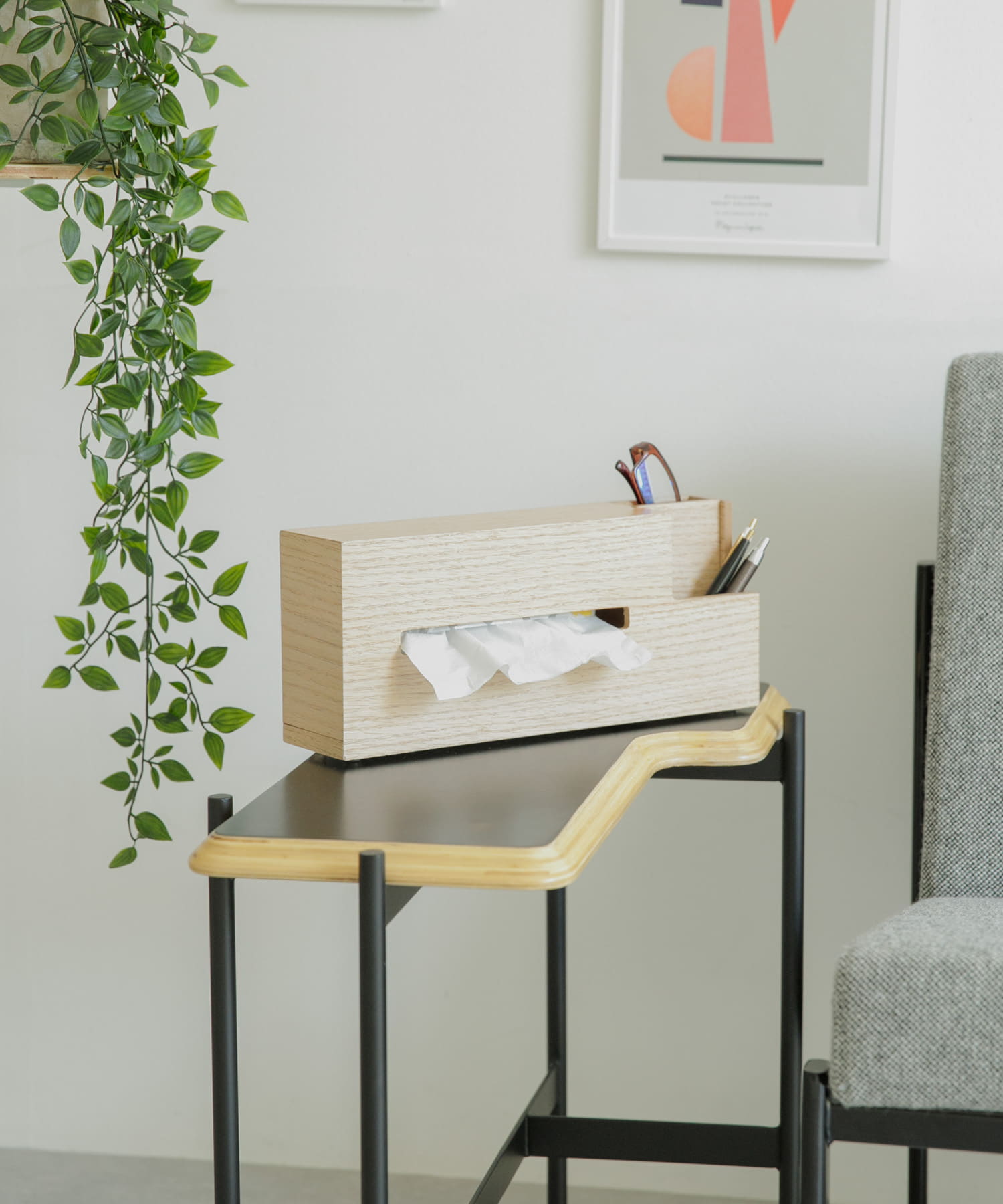 BRID　WOOD TISSUE CASE OAK -
