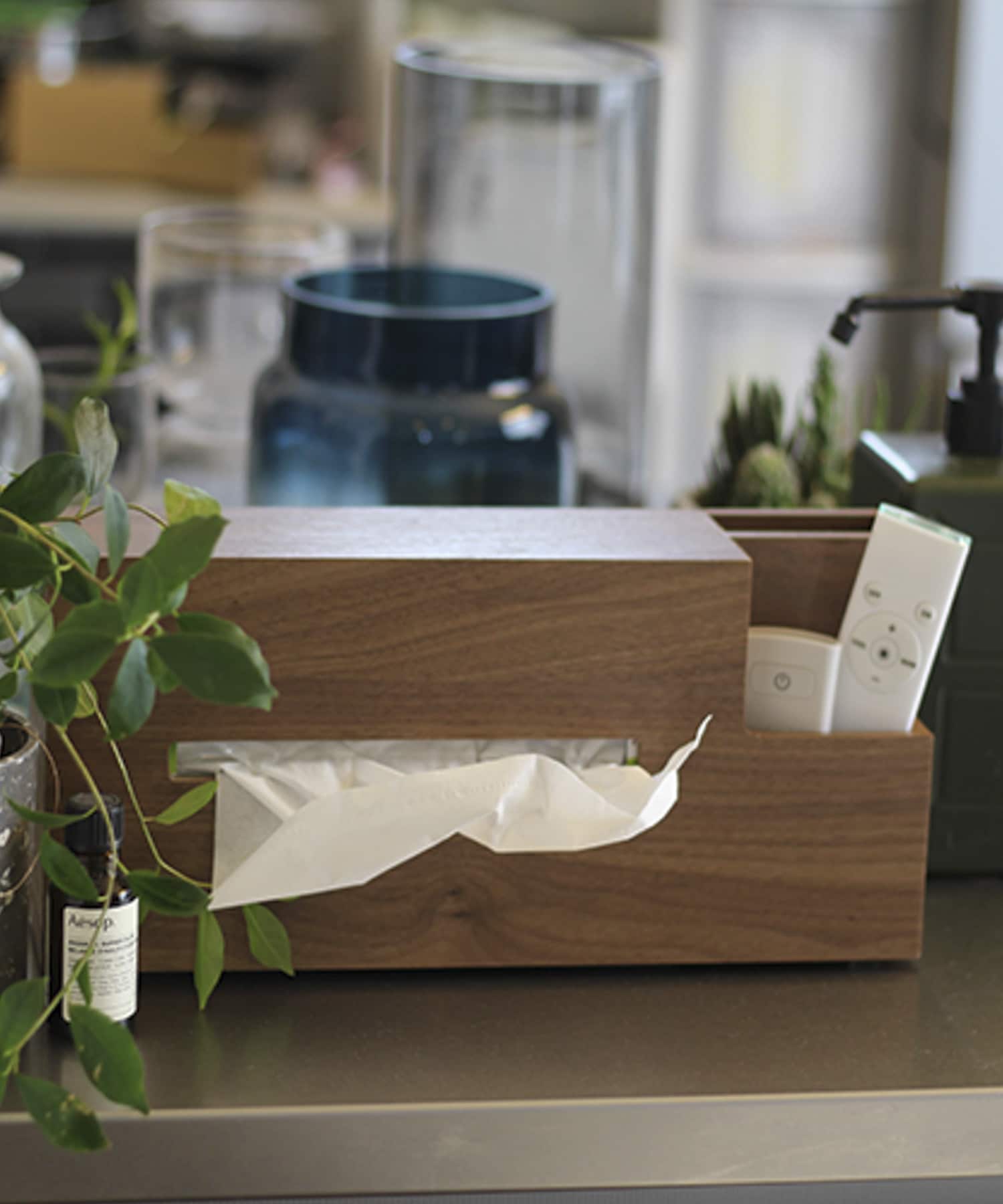 BRID　WOOD TISSUE CASE OAK -