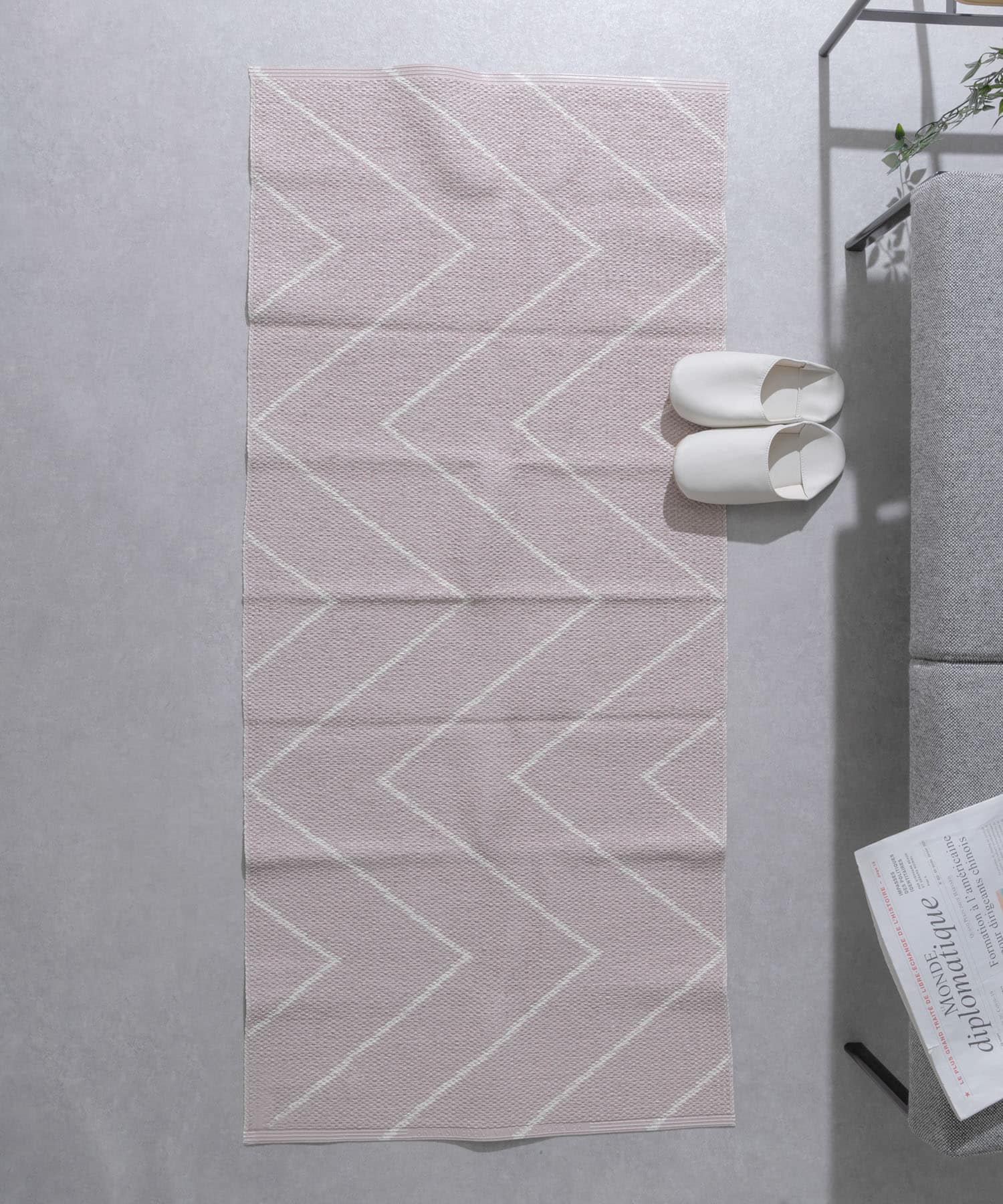 BRITA SWEDEN RITA インアウトドアラグ70x150(- DUSTY ROSE
