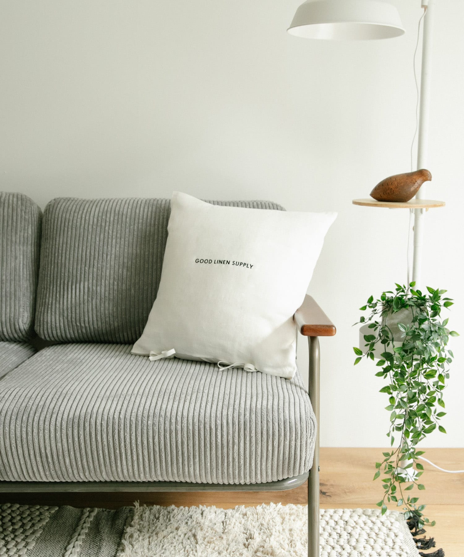 GOOD LINEN SUPPLY　CUSHION COVER TWILL WHITE -