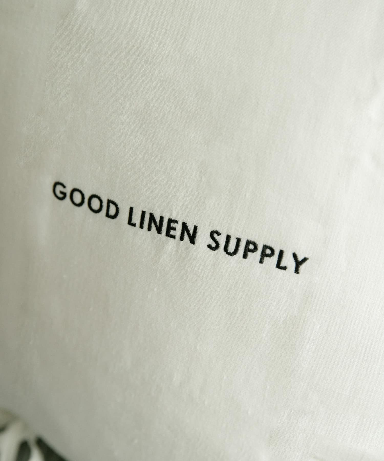 GOOD LINEN SUPPLY　CUSHION COVER TWILL WHITE -