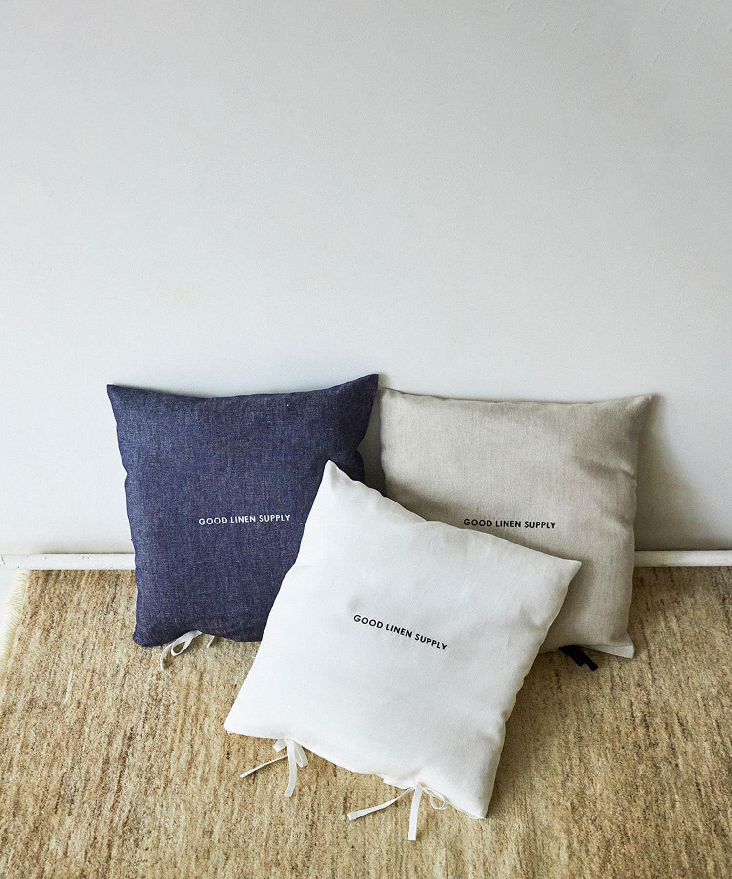 GOOD LINEN SUPPLY　CUSHION COVER TWILL WHITE -
