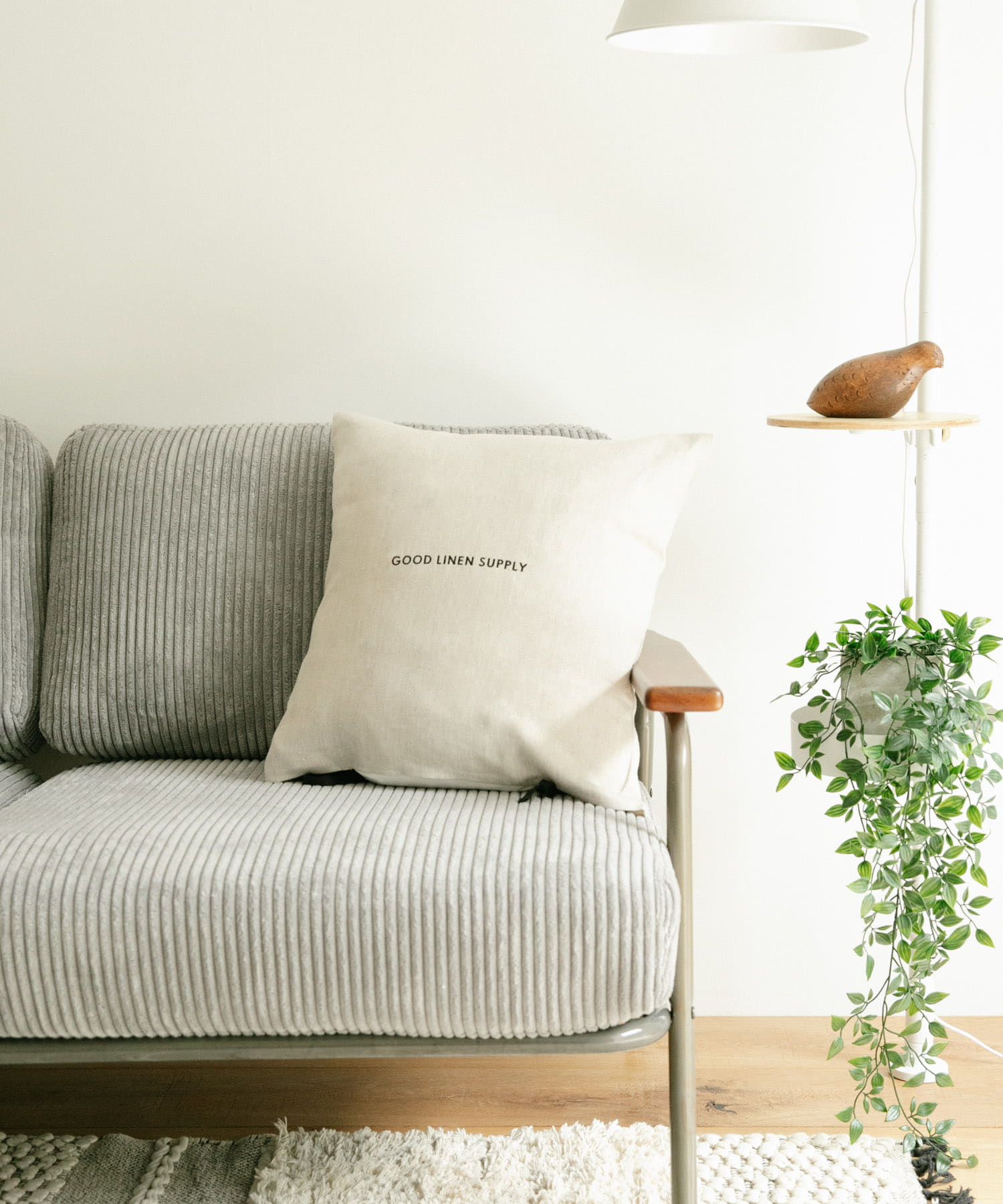 GOOD LINEN SUPPLY　CUSHION COVER TWILL NATURAL -