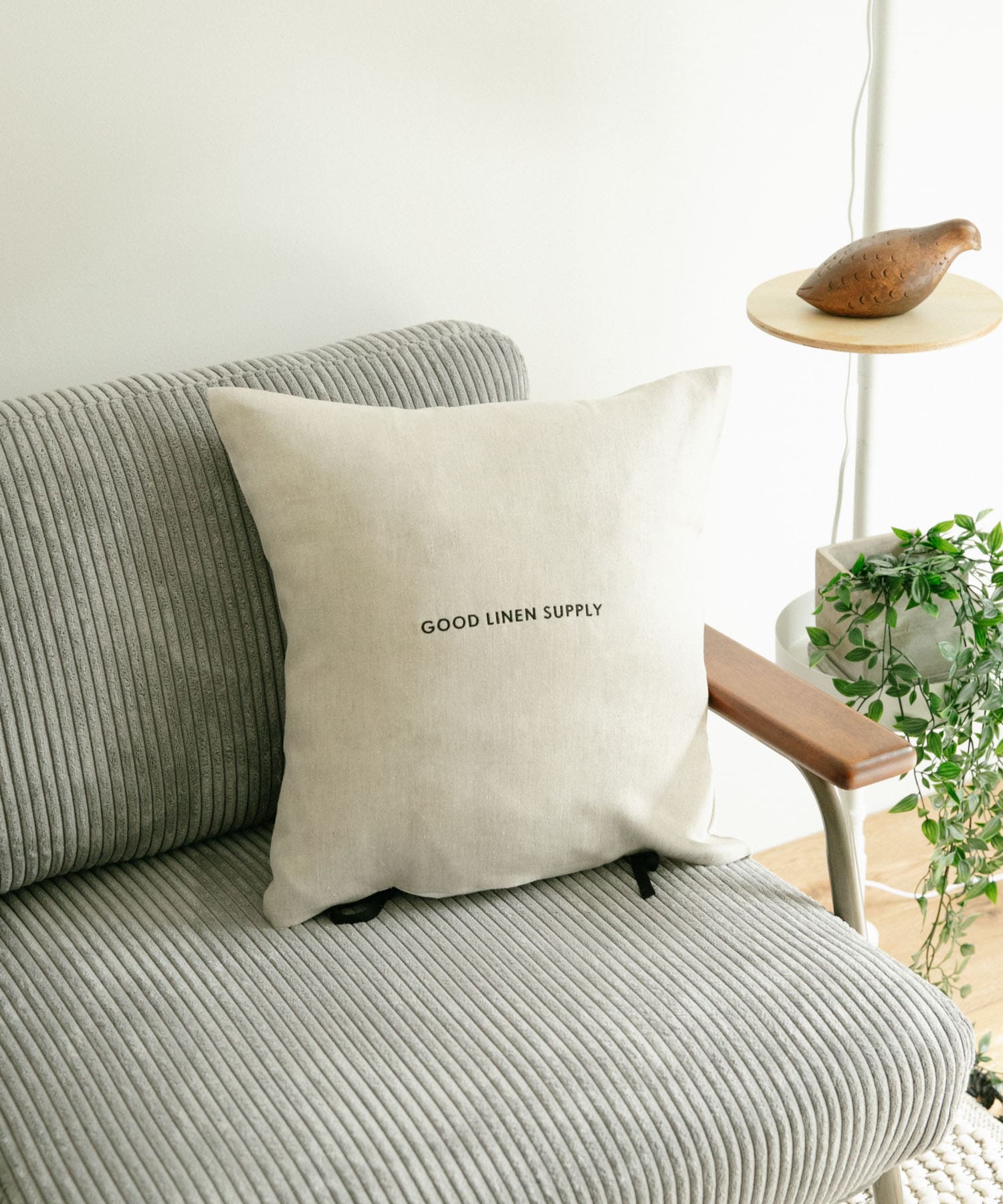 GOOD LINEN SUPPLY CUSHION COVER TWILL(- WHITE): インテリア｜URBAN