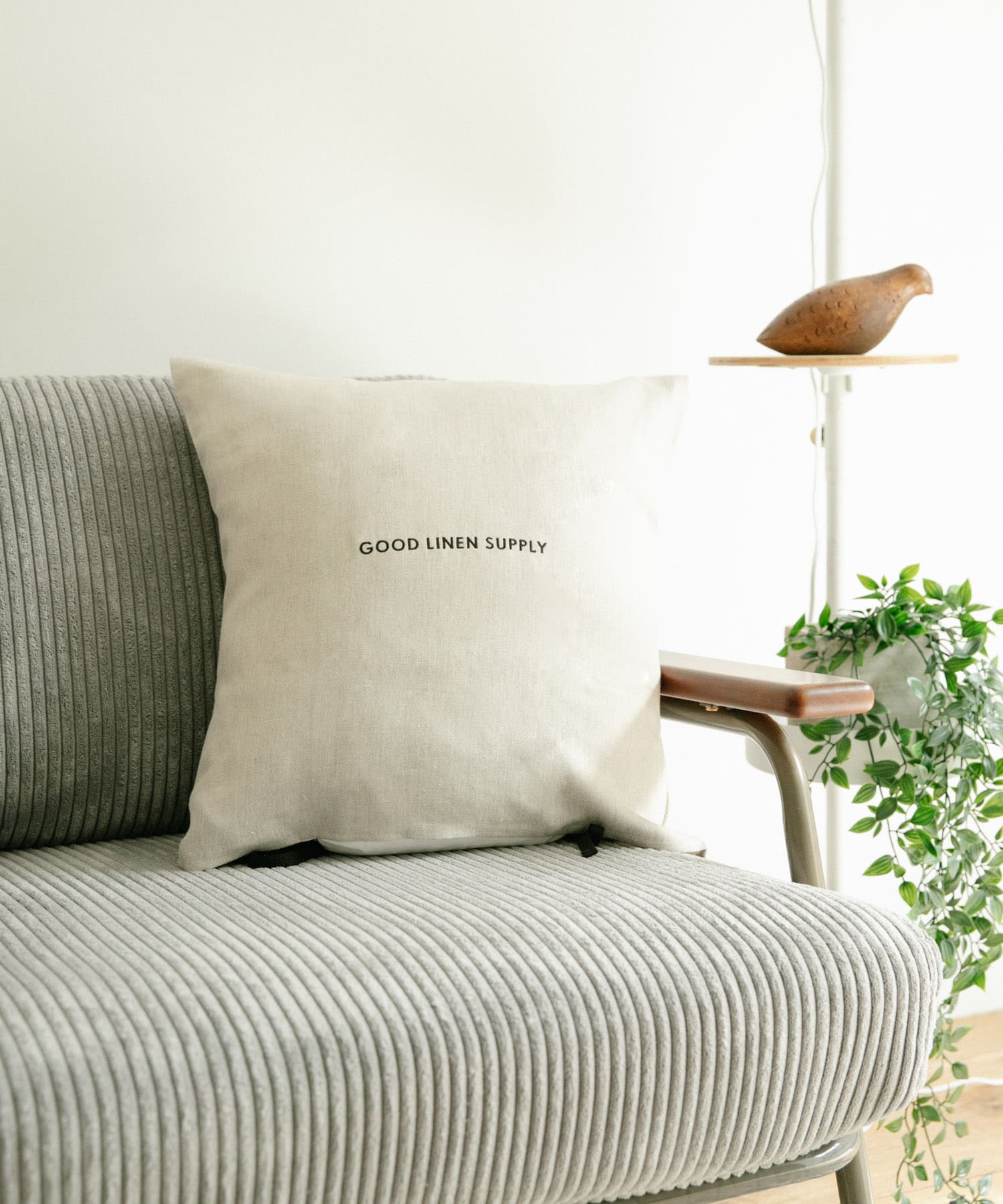 GOOD LINEN SUPPLY　CUSHION COVER TWILL NATURAL -
