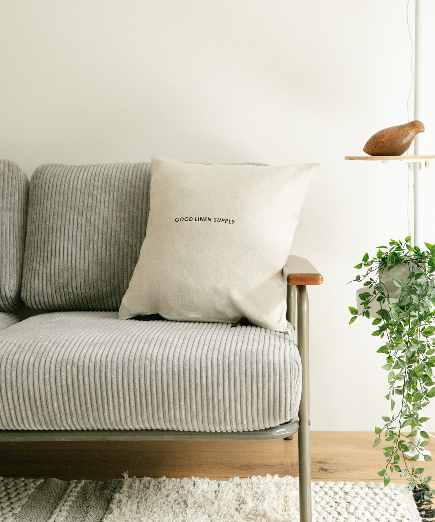 GOOD LINEN SUPPLY　CUSHION COVER TWILL NATURAL -