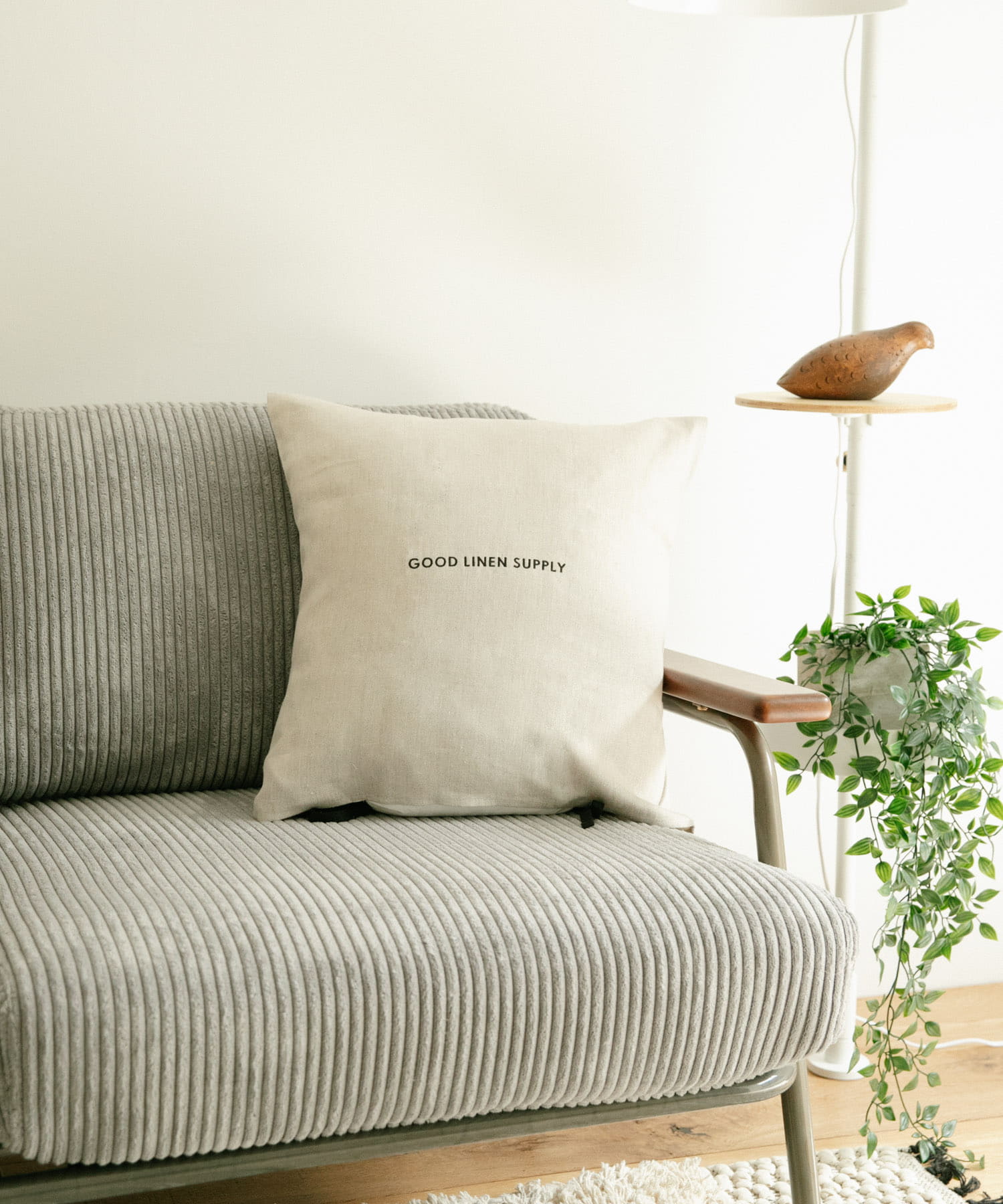GOOD LINEN SUPPLY　CUSHION COVER TWILL NATURAL -