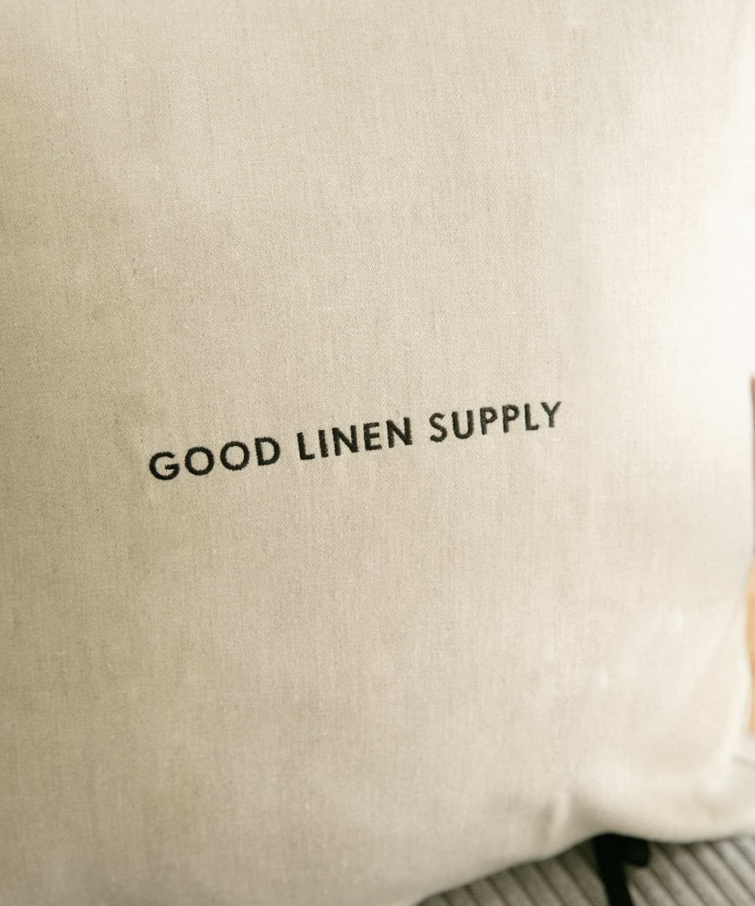 GOOD LINEN SUPPLY　CUSHION COVER TWILL NATURAL -