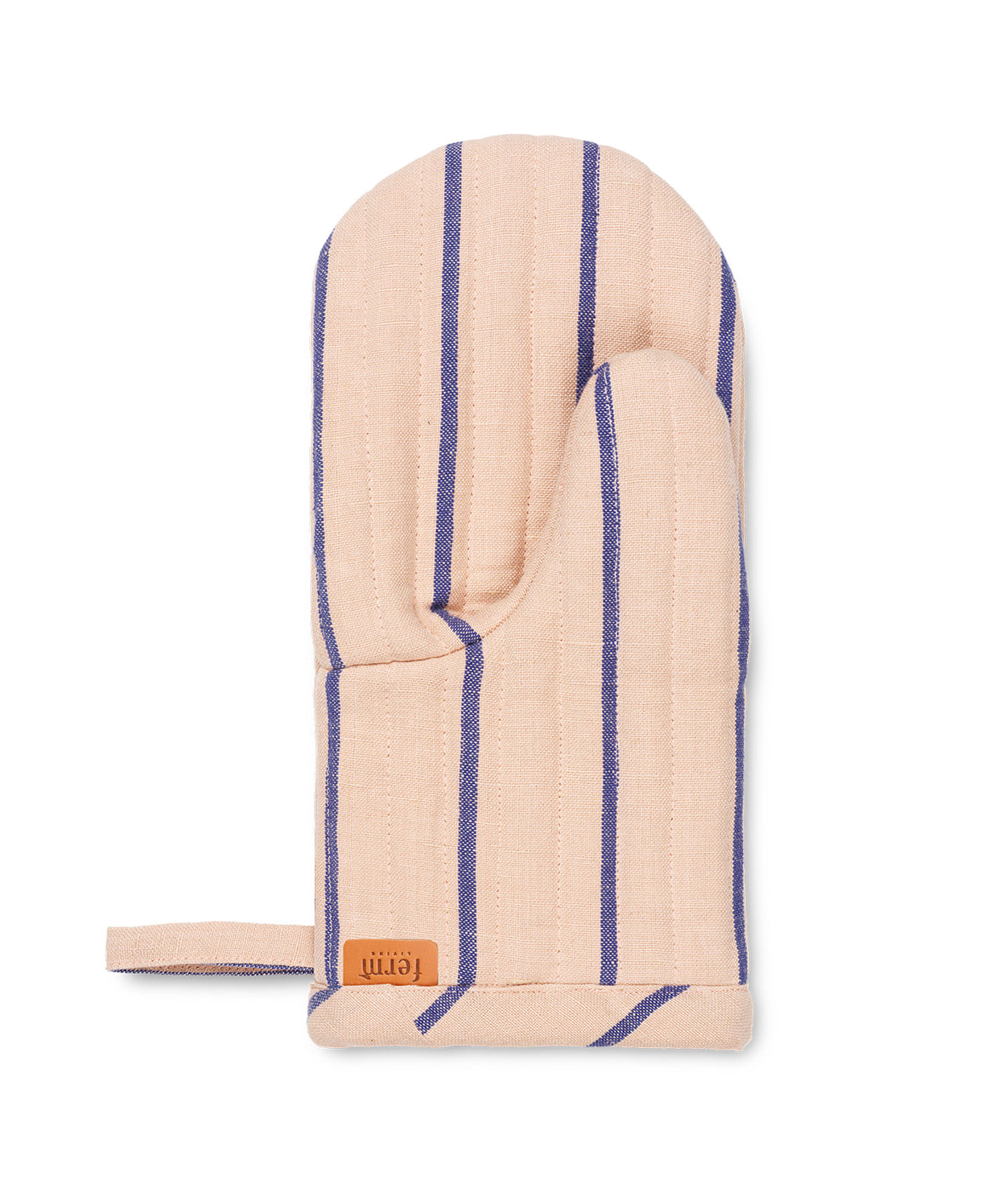 ferm living　HALE YARN-DYED OVEN MITT ROSE BLUE -