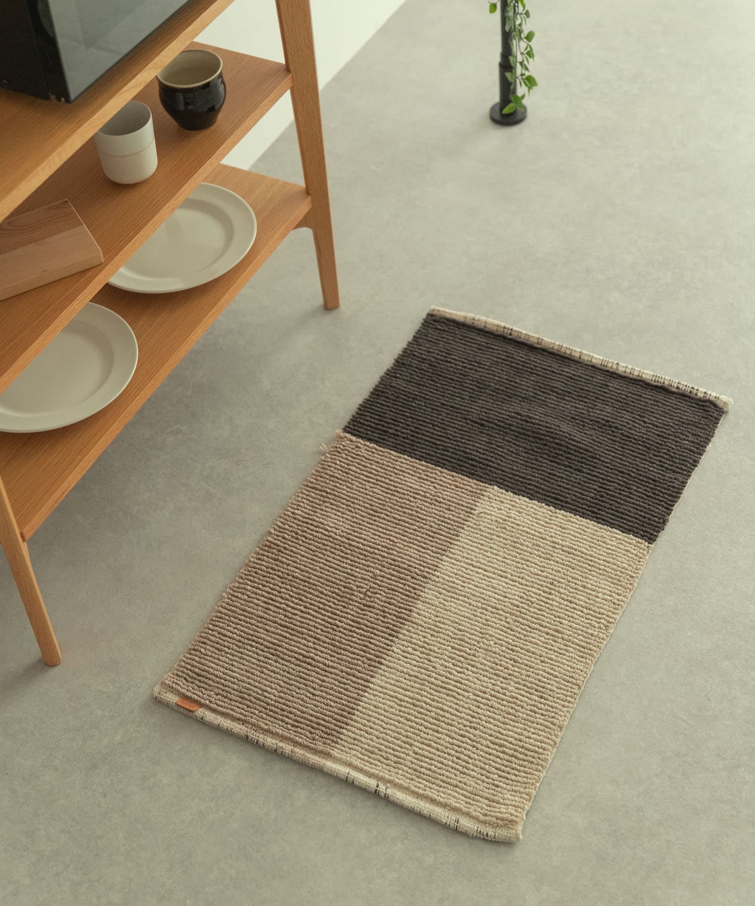 ferm living　PILE BATHROOM MAT GRAY -