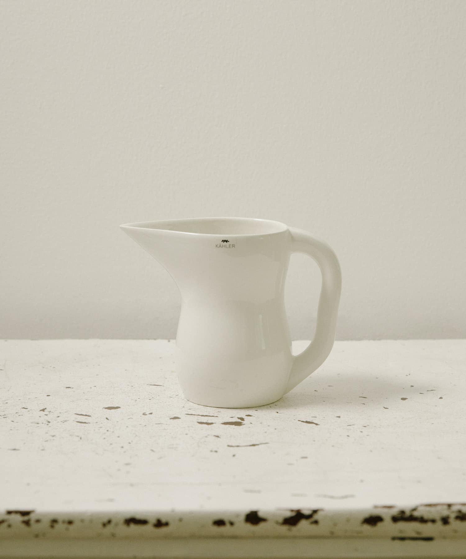 KAHLER　ジャグ420ml Φ9xW17xH13cm ホワイト -