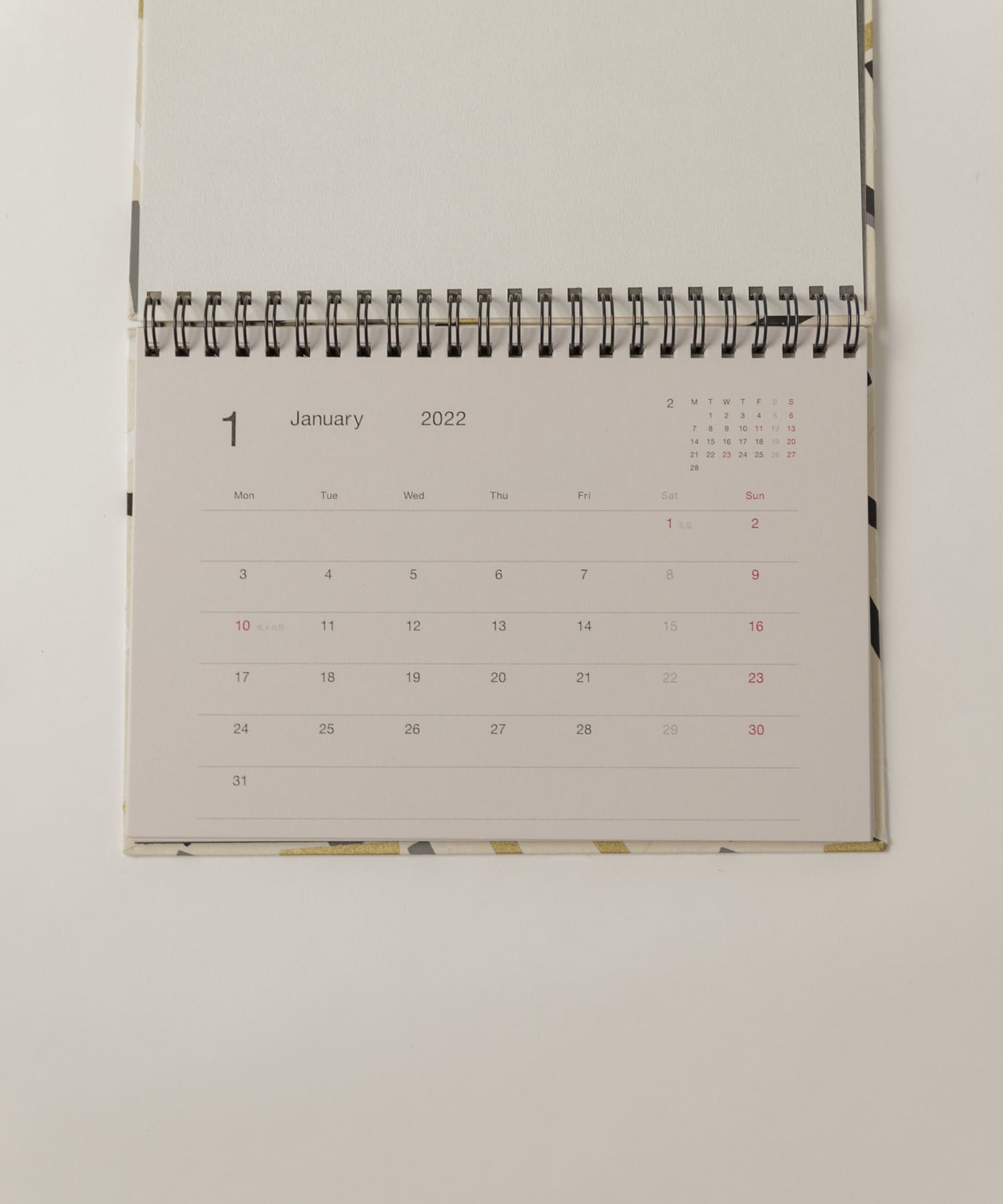 &PAPERS　別注2022カレンダー poppers bk -