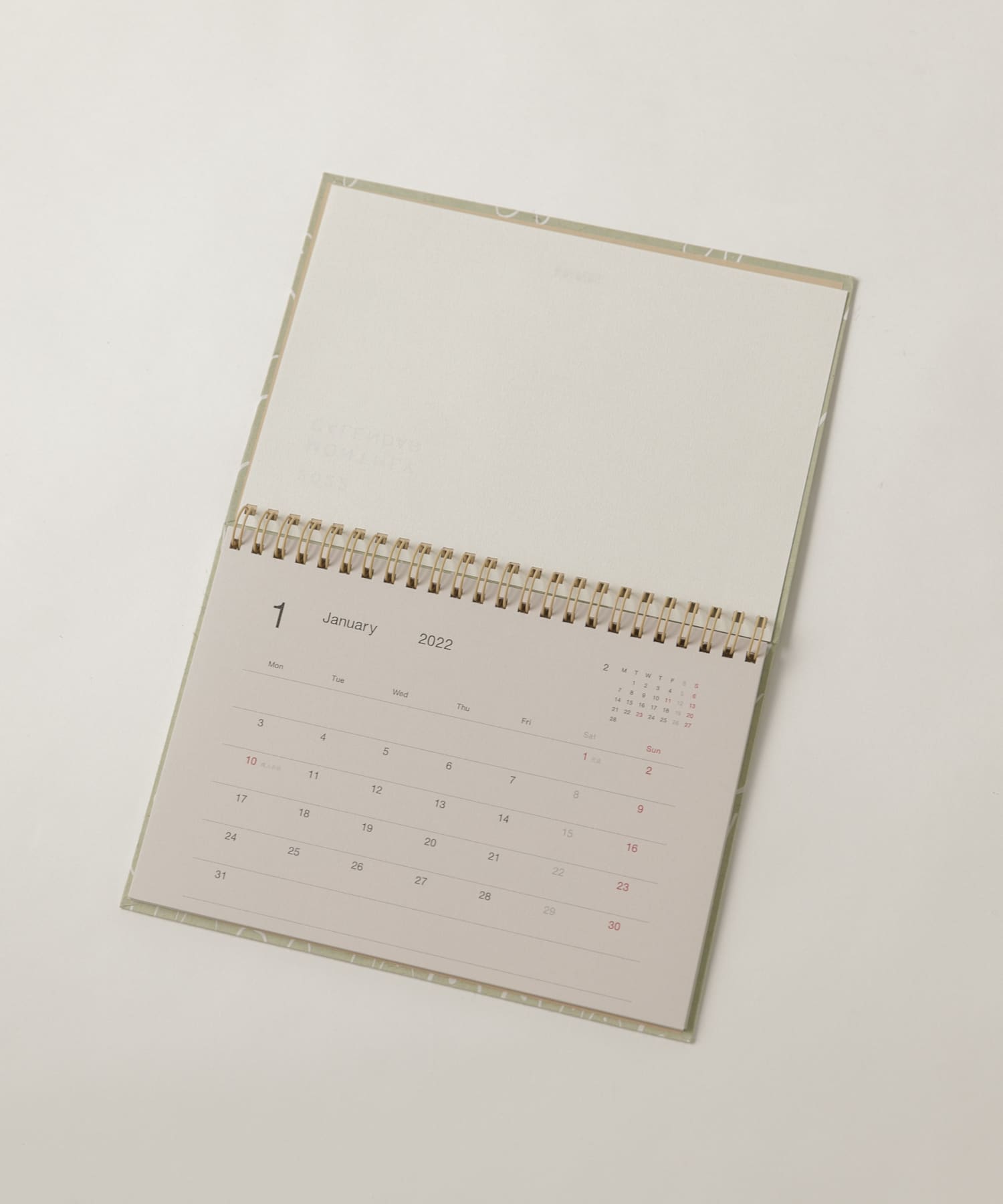 &PAPERS　別注2022カレンダー mother grn -