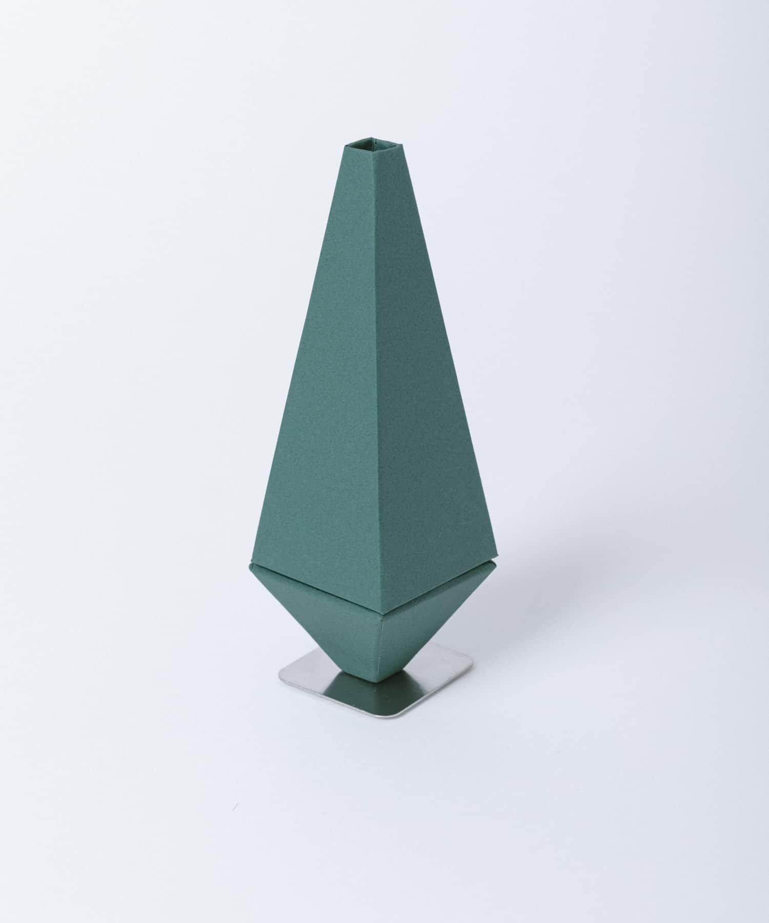 &PAPERS　FANFARE 紙製フラワーベース GREEN -