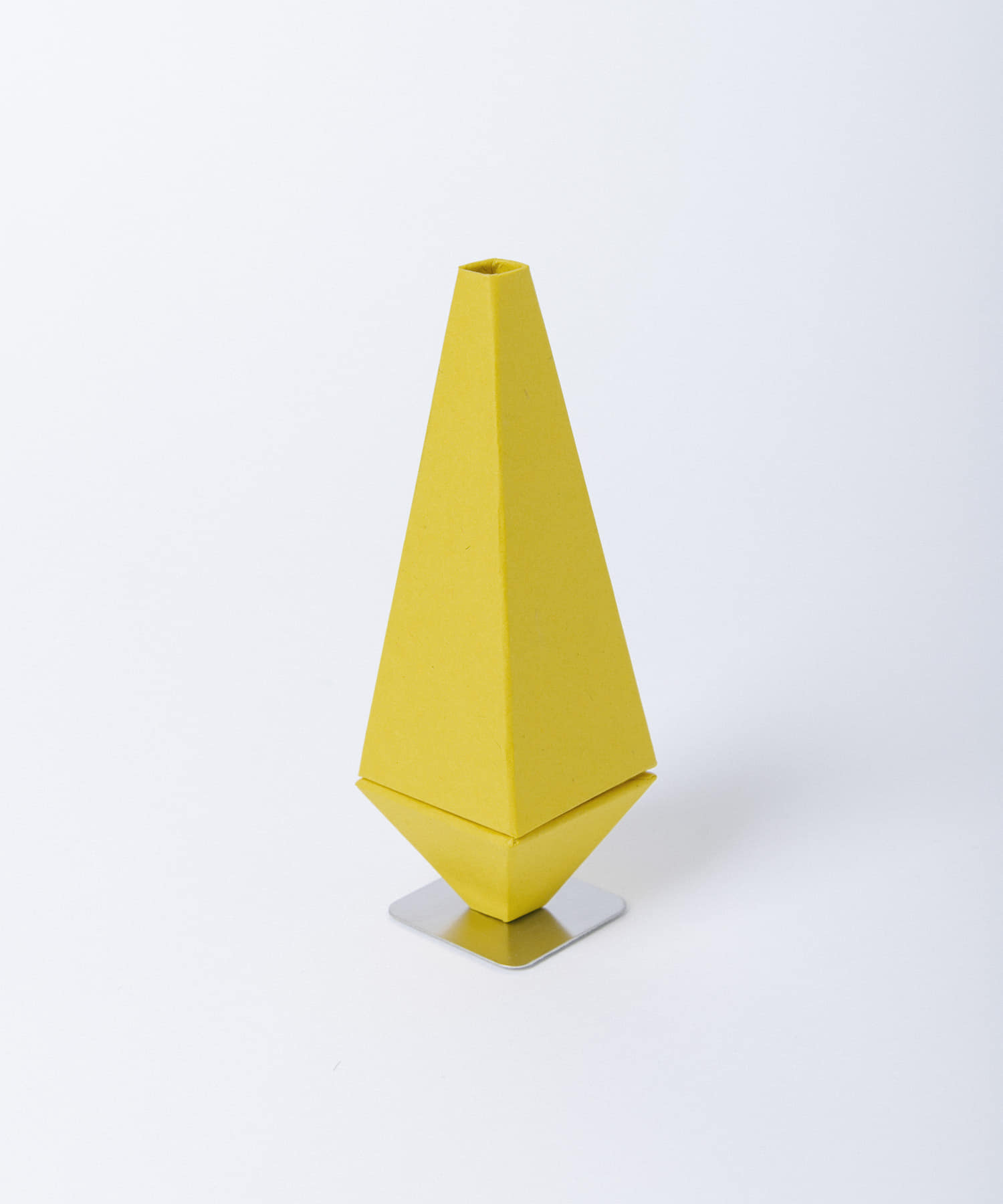 &PAPERS　FANFARE 紙製フラワーベース YELLOW -