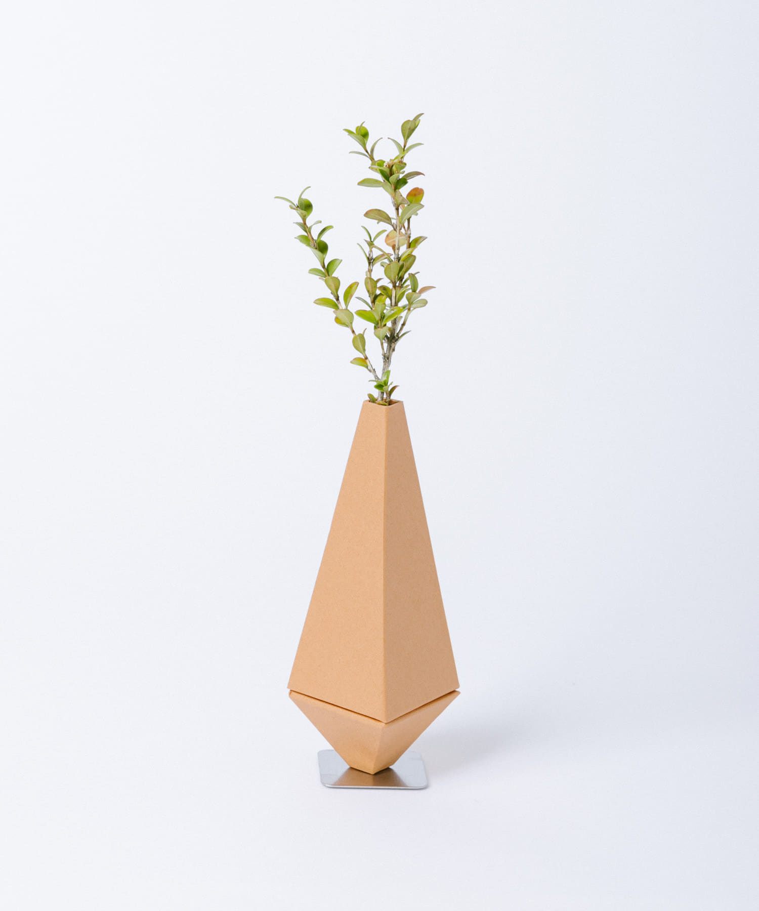 &PAPERS　FANFARE 紙製フラワーベース PINK BEIGE -
