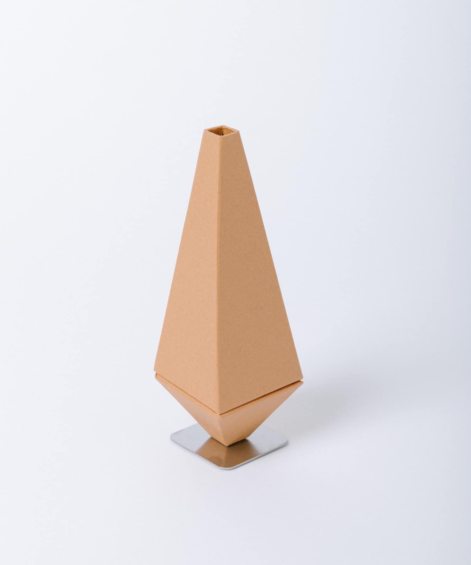 &PAPERS　FANFARE 紙製フラワーベース PINK BEIGE -