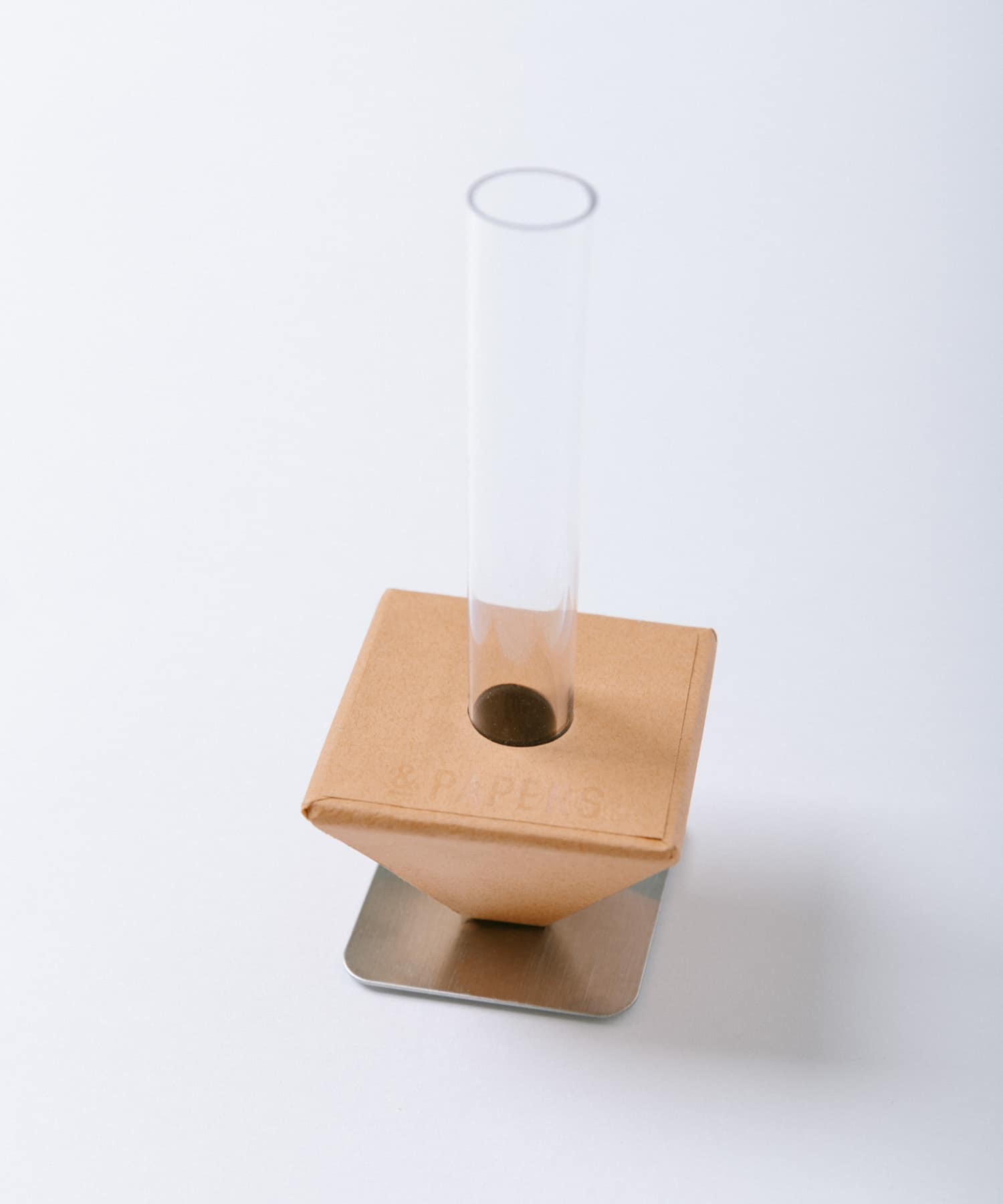 &PAPERS　FANFARE 紙製フラワーベース PINK BEIGE -