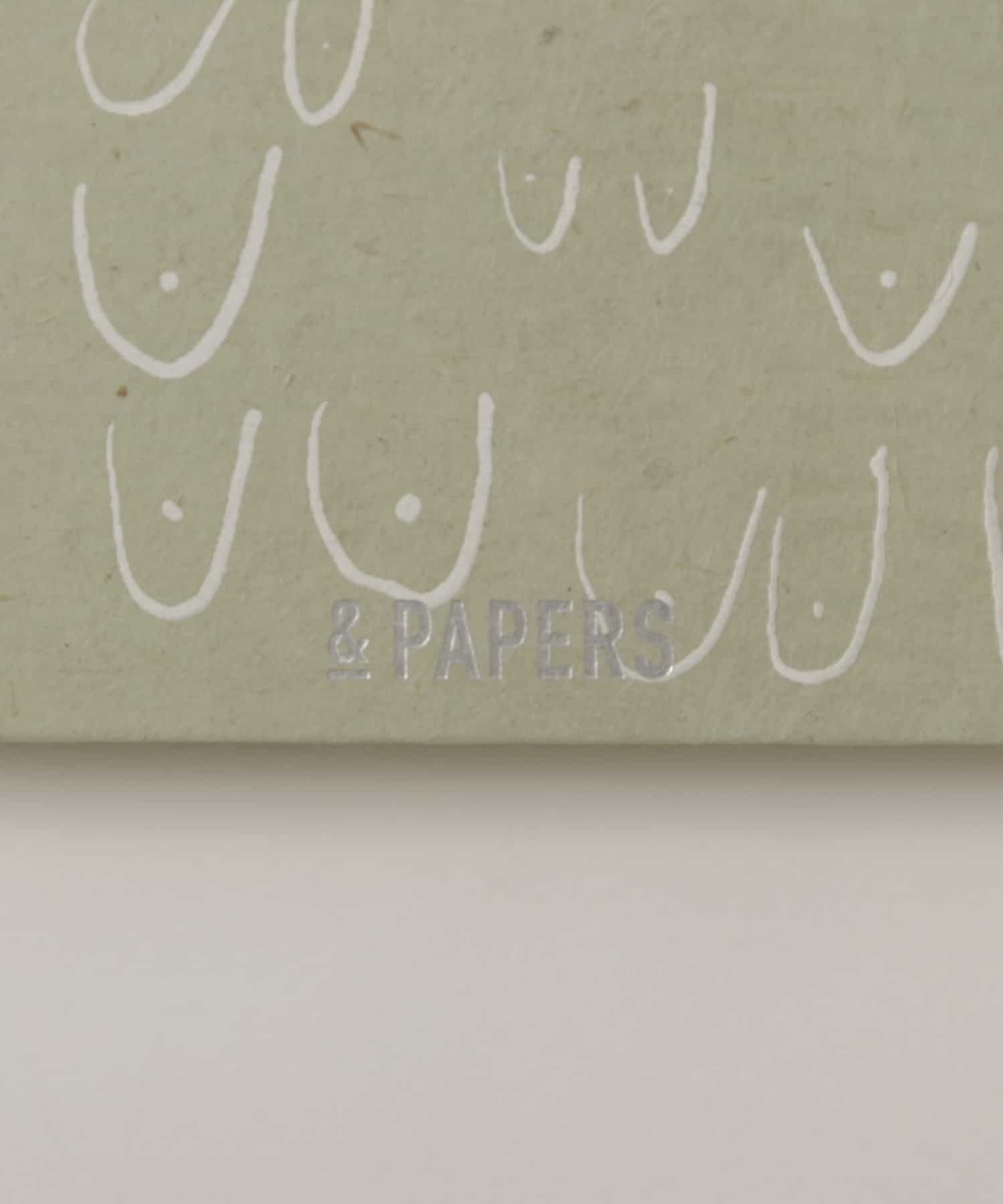 &PAPERS　別注MEMO BOOK mother grn -