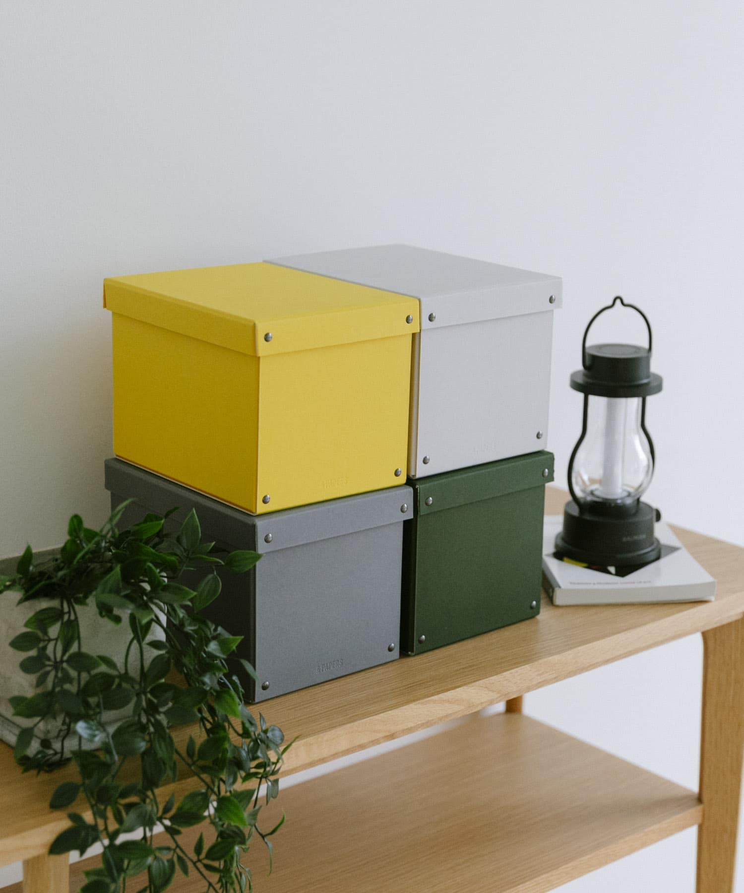 &PAPERS　PLAYFULBOX メディアボックス DARK GRAY -