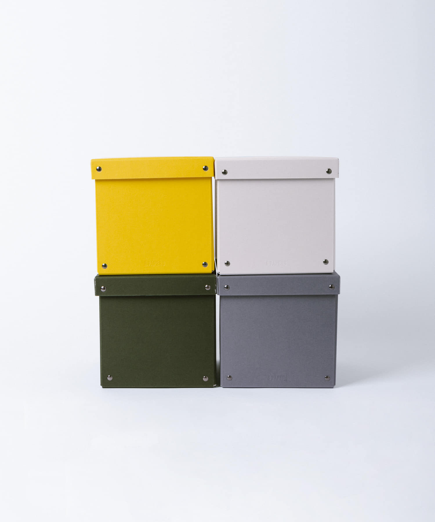 &PAPERS　PLAYFULBOX メディアボックス D.GREEN -