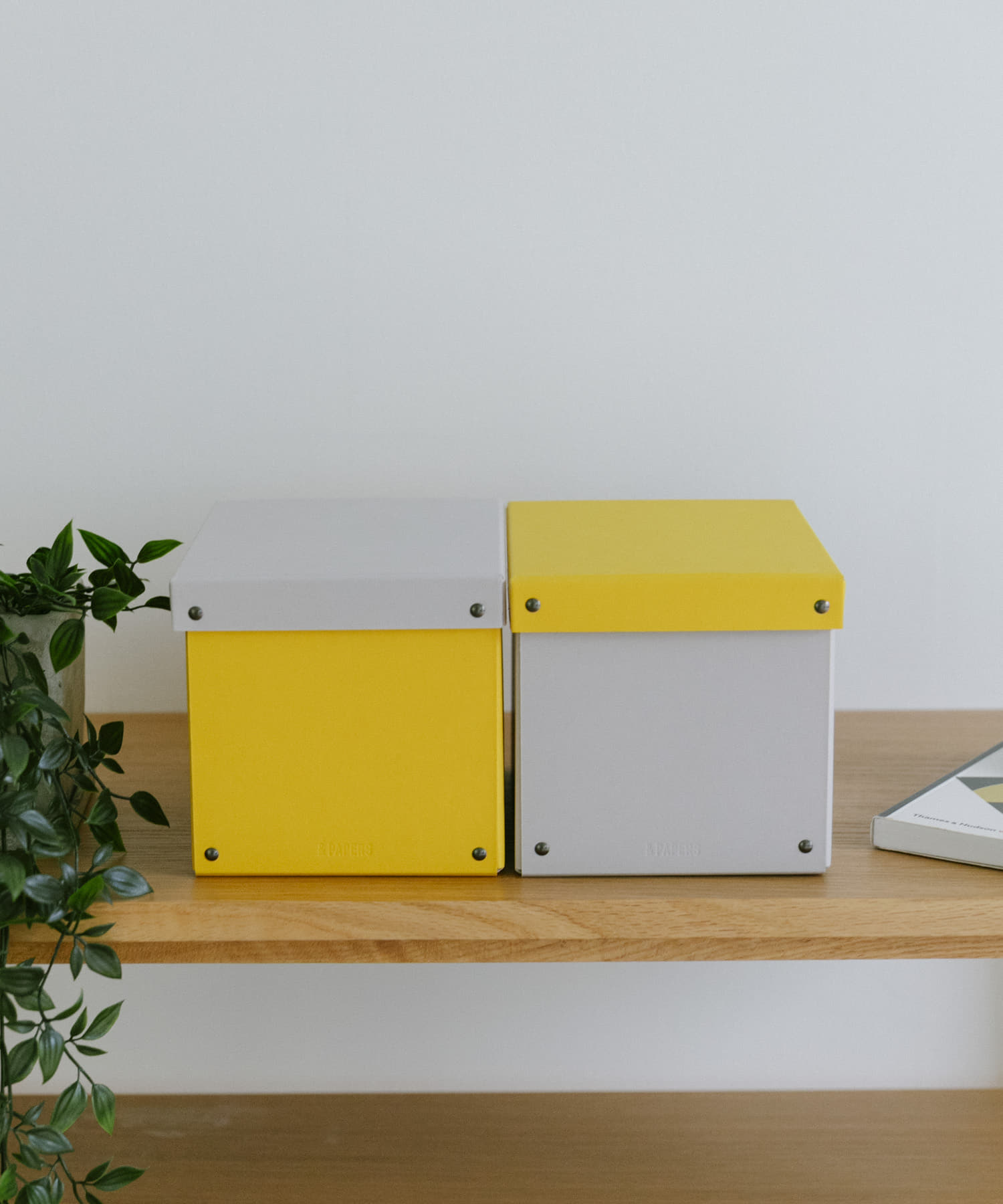 &PAPERS　PLAYFULBOX メディアボックス YELLOW -