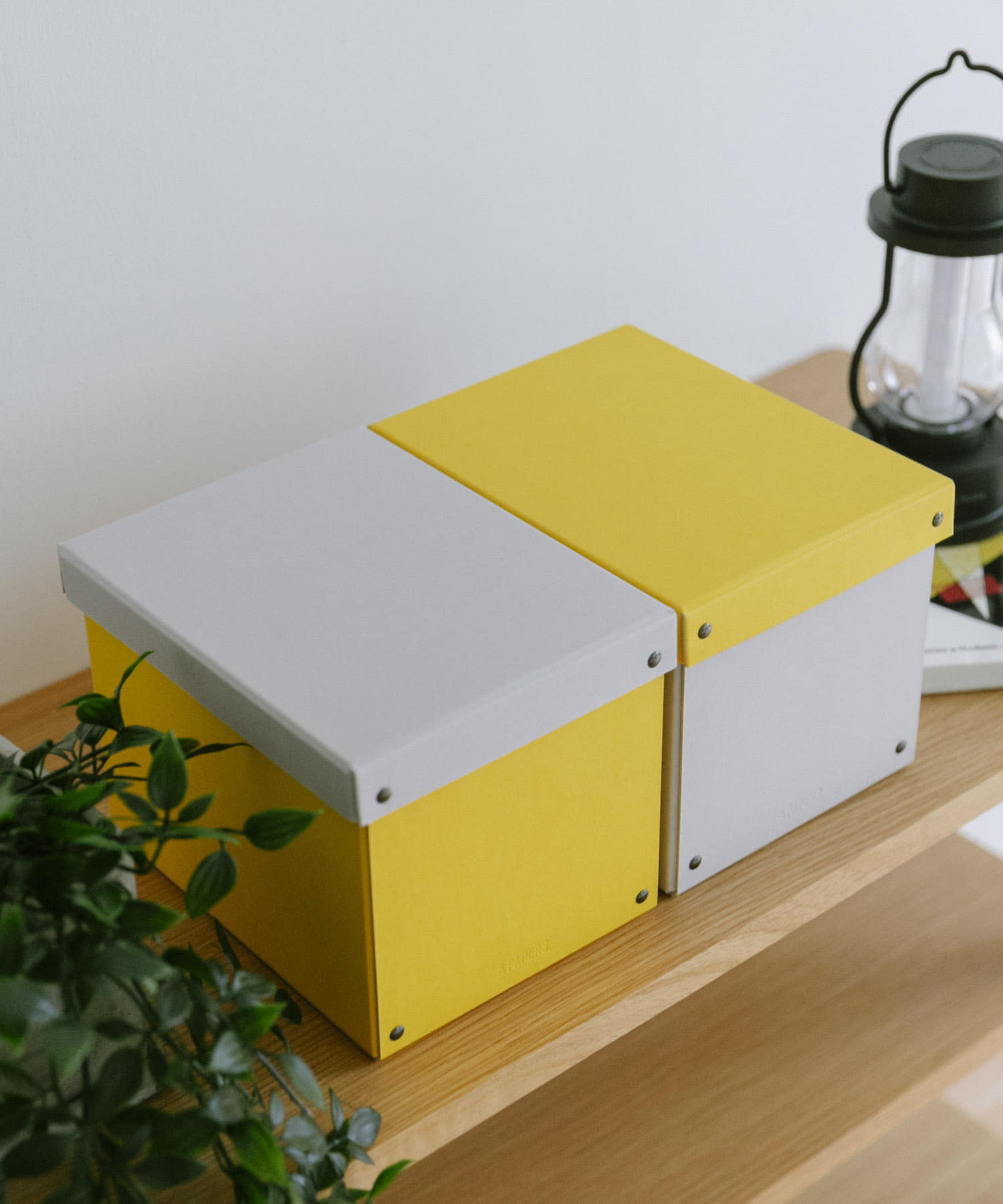 &PAPERS　PLAYFULBOX メディアボックス YELLOW -