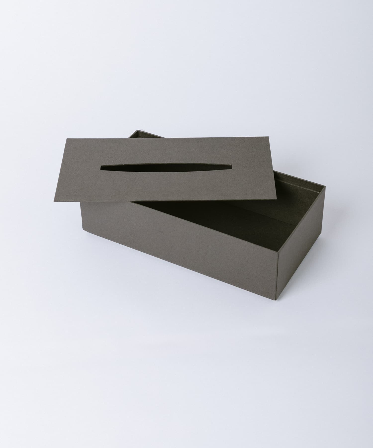&PAPERS　SNEAK 二重蓋のティッシュケース CHA GRAY -