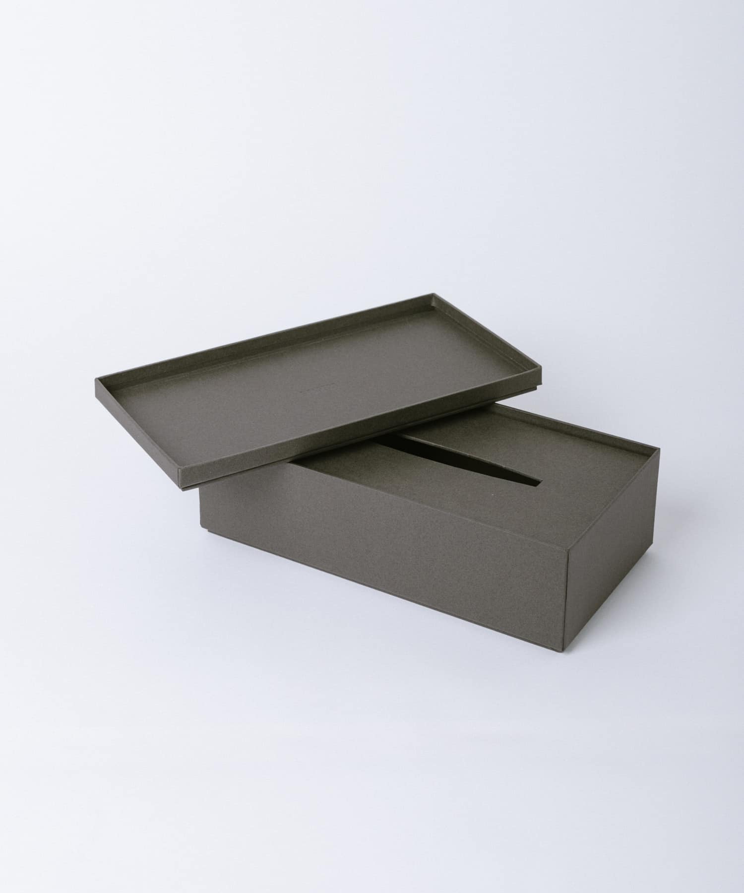 &PAPERS　SNEAK 二重蓋のティッシュケース CHA GRAY -