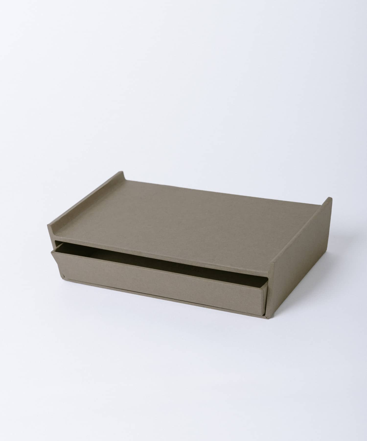 &PAPERS　Tapered Box -medium- L.BROWN -