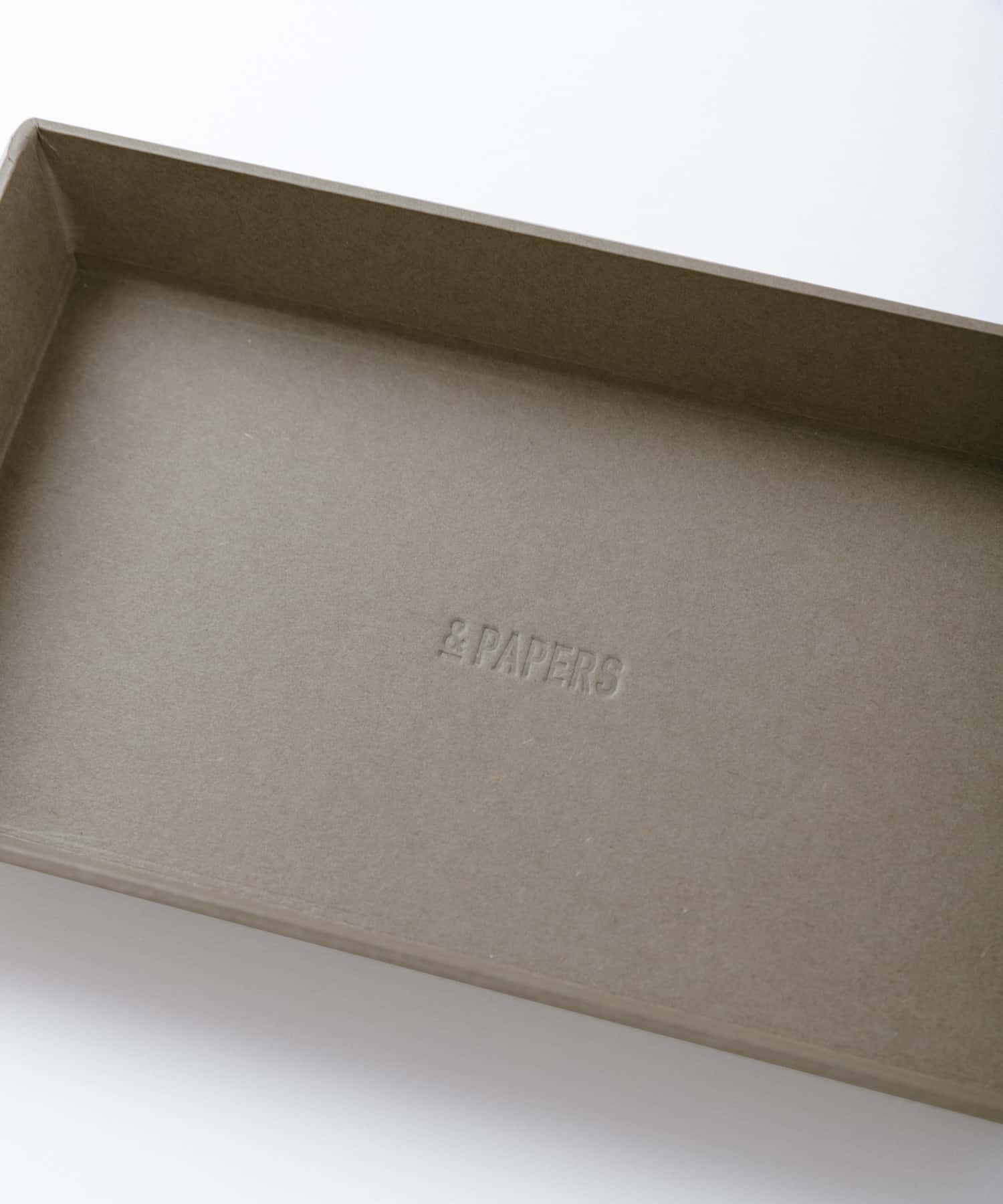 &PAPERS　Tapered Box -medium- L.BROWN -