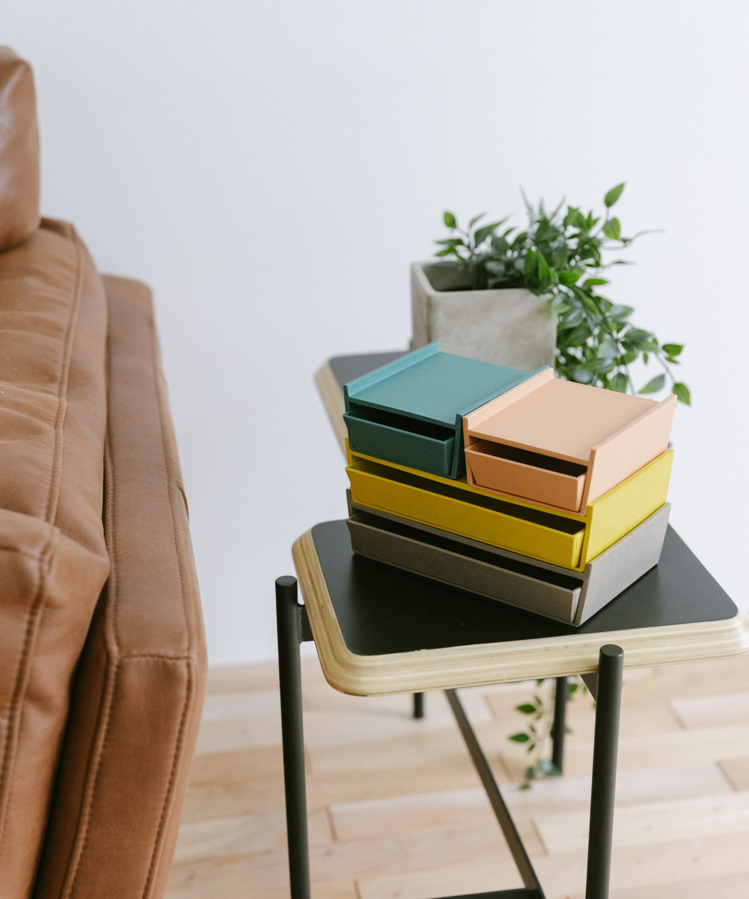 &PAPERS　Tapered Box -small- GREEN -