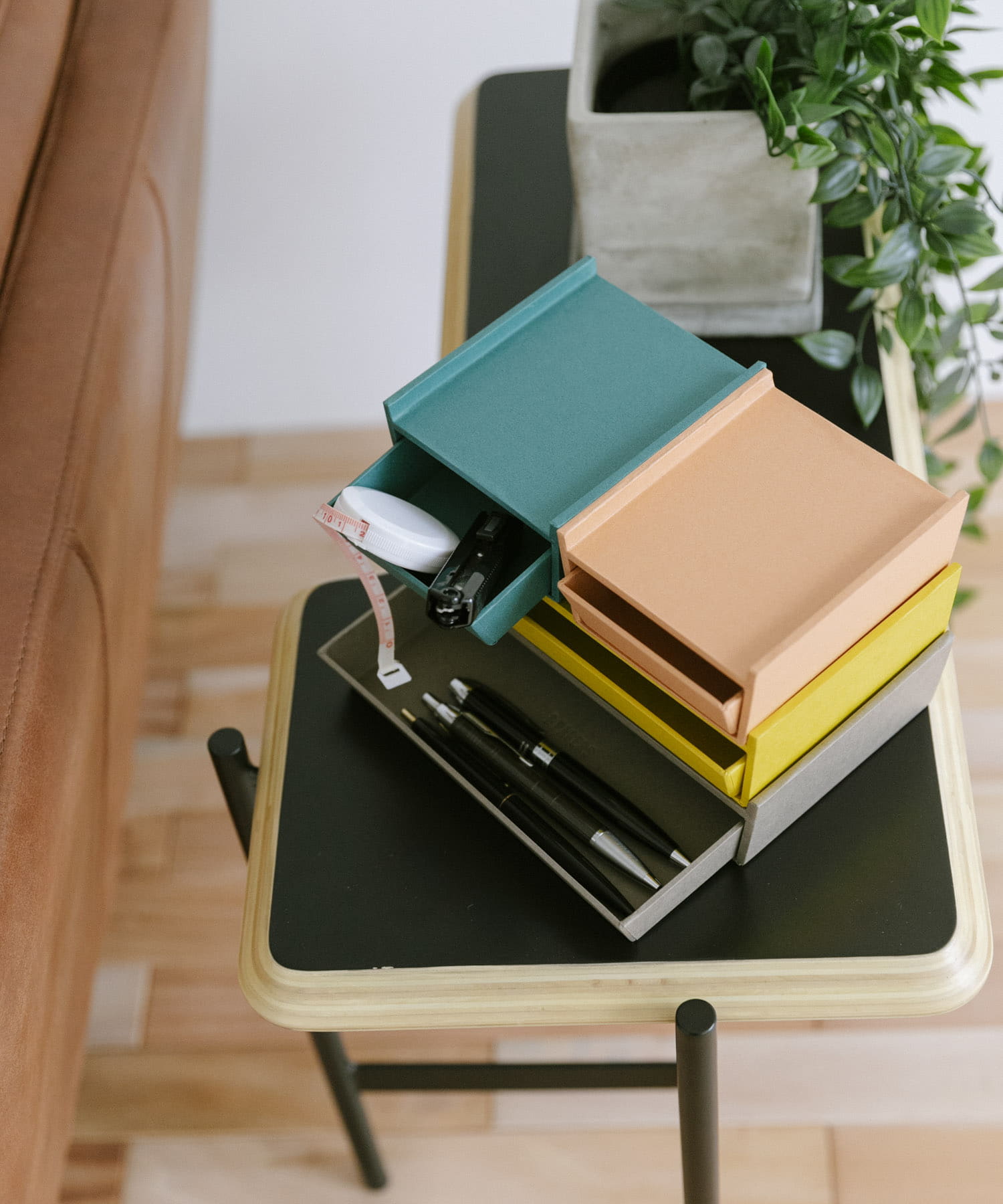 &PAPERS　Tapered Box -small- GREEN -