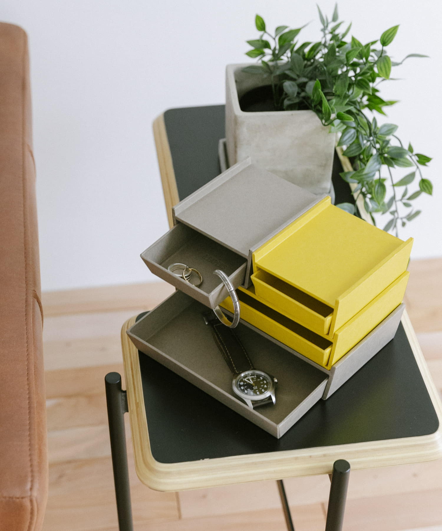 &PAPERS　Tapered Box -small- YELLOW -