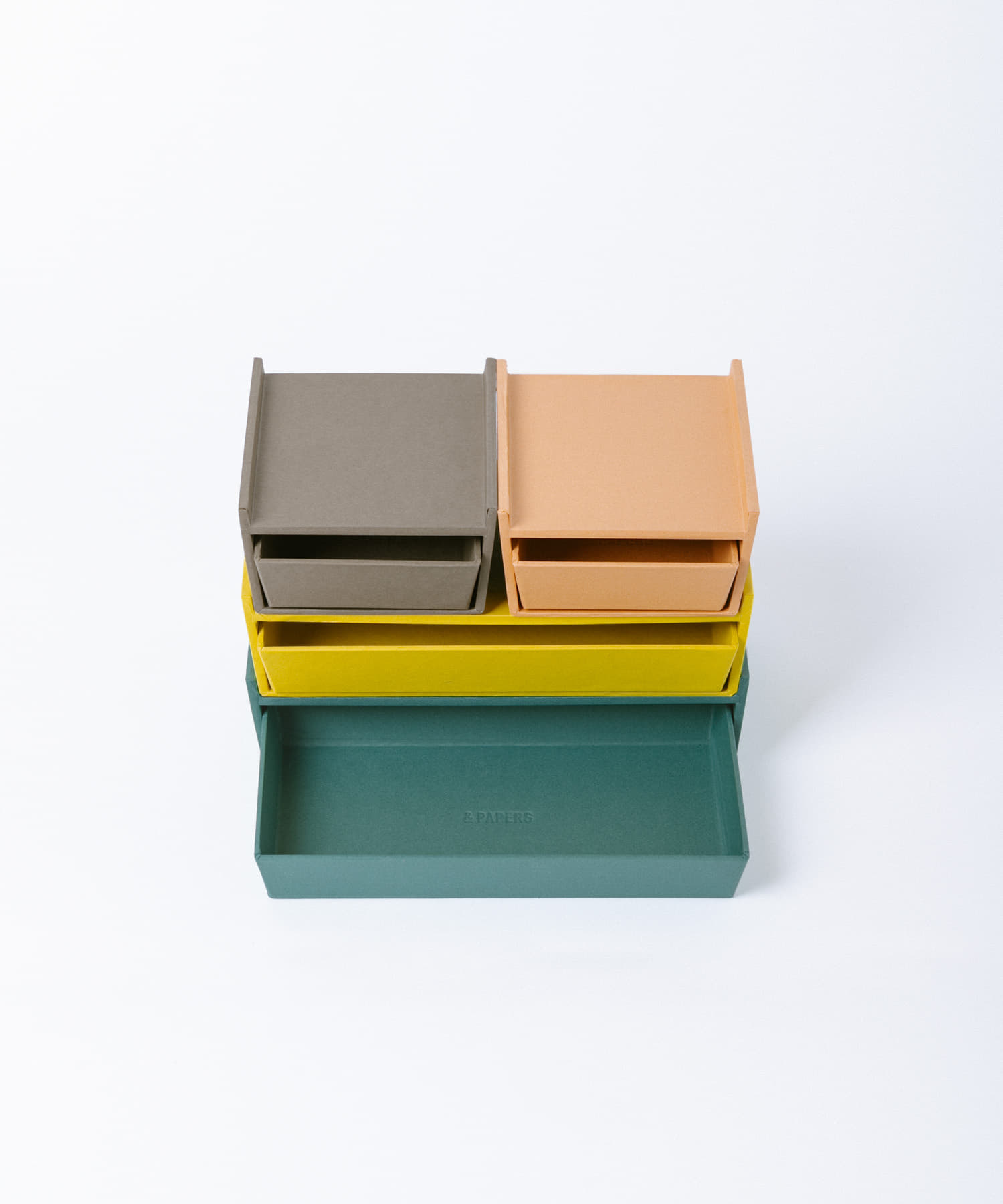 &PAPERS　Tapered Box -small- PINK BEIGE -