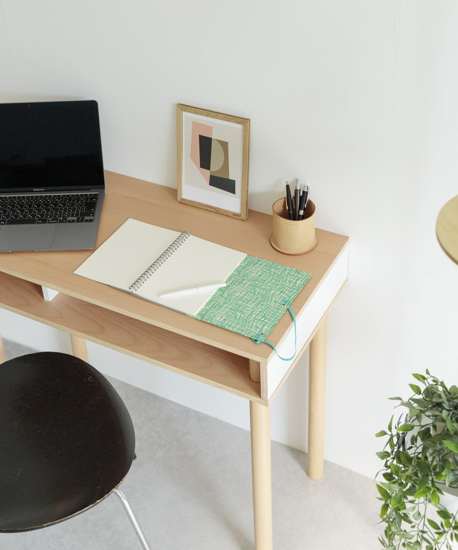 &PAPERS　別注TRI A5 NOTEBOOK grid green -