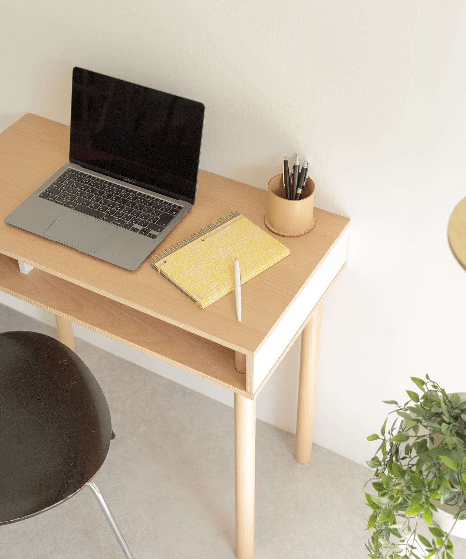 &PAPERS　別注TRI A5 NOTEBOOK gridyellow -
